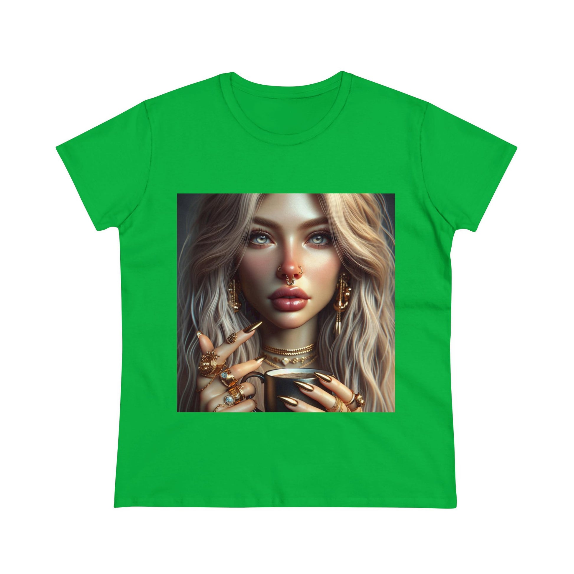 Elevated Coffee T-Shirt T-Shirt Printify Irish Green S