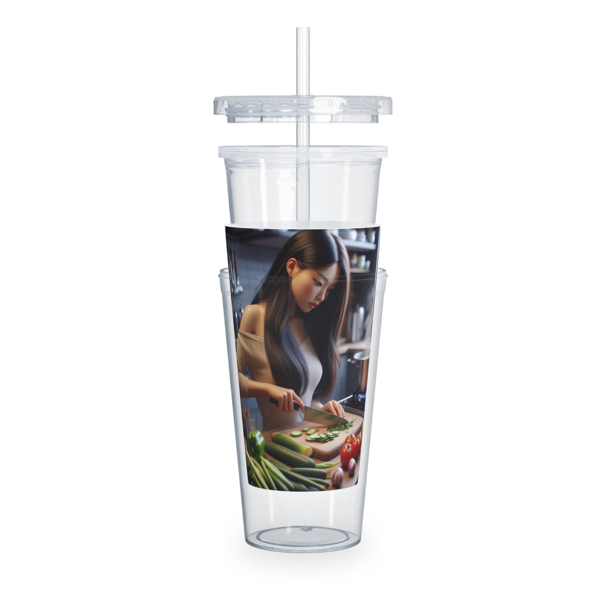 Dinner Time Tumbler with Straw Mug Printify