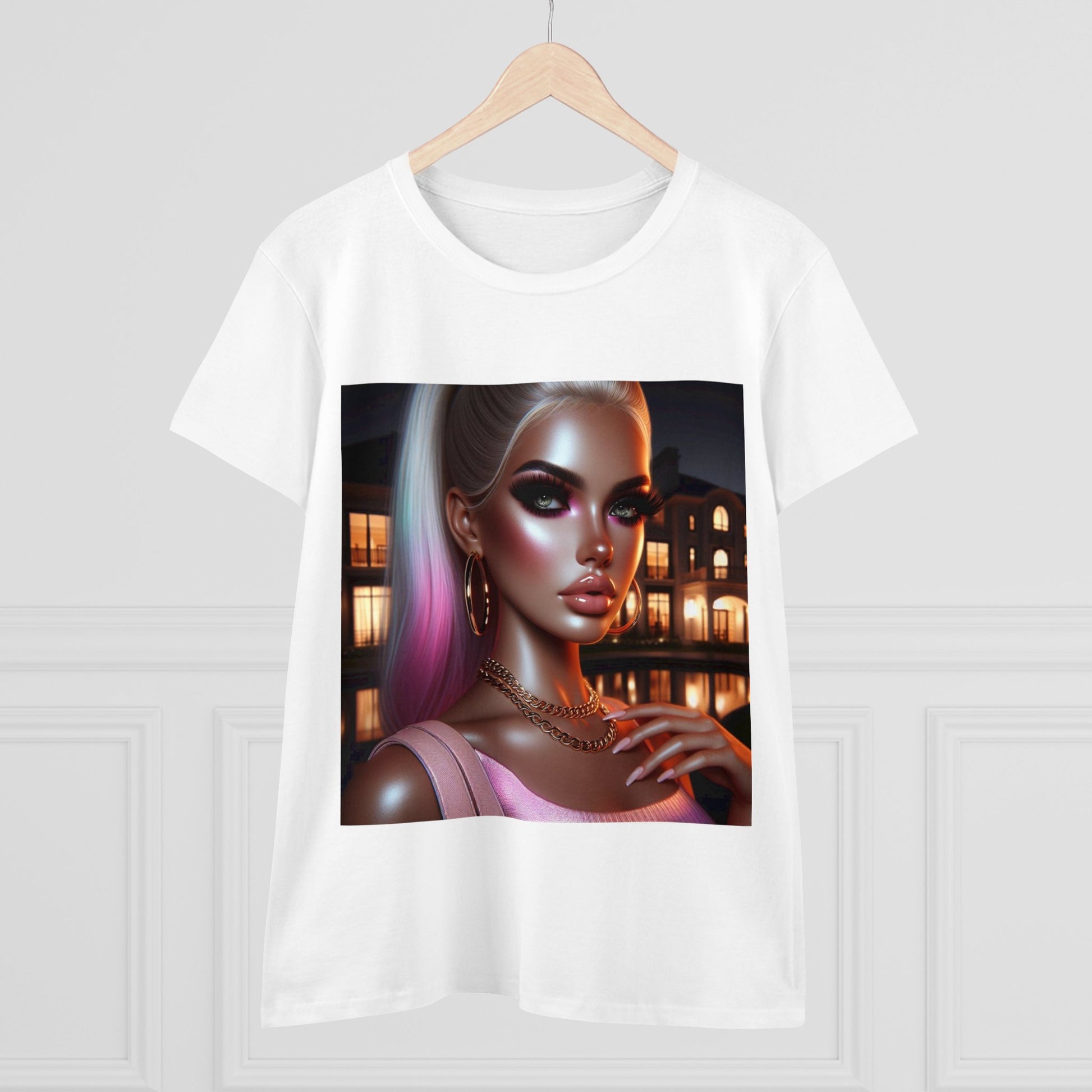 Pink at Night T-Shirt T-Shirt Printify