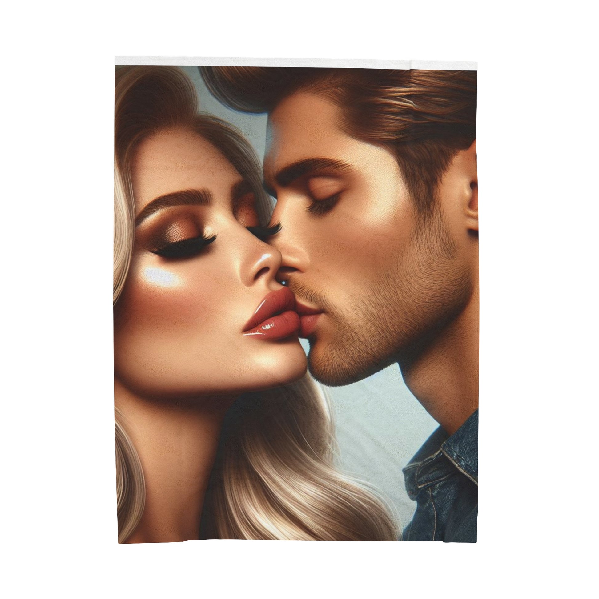 Kiss Me Plush Blanket All Over Prints Printify 60" × 80"