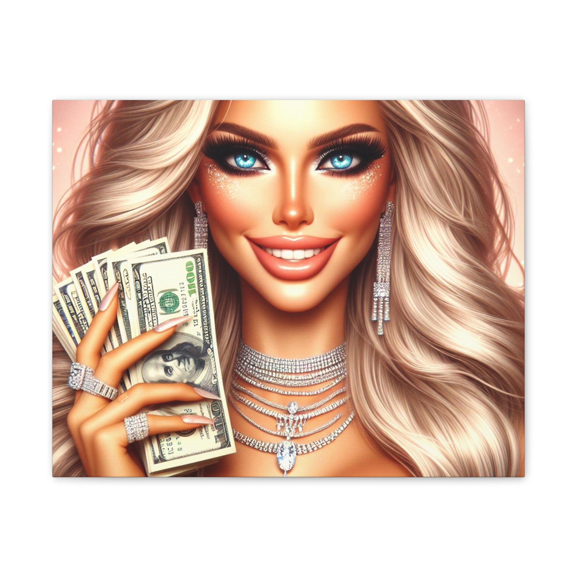 Money Talks Canvas Canvas Printify