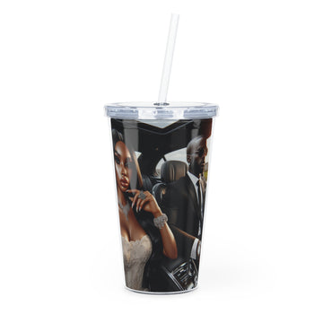 Elegant Drive Tumbler with Straw Mug Printify 20oz Transparent