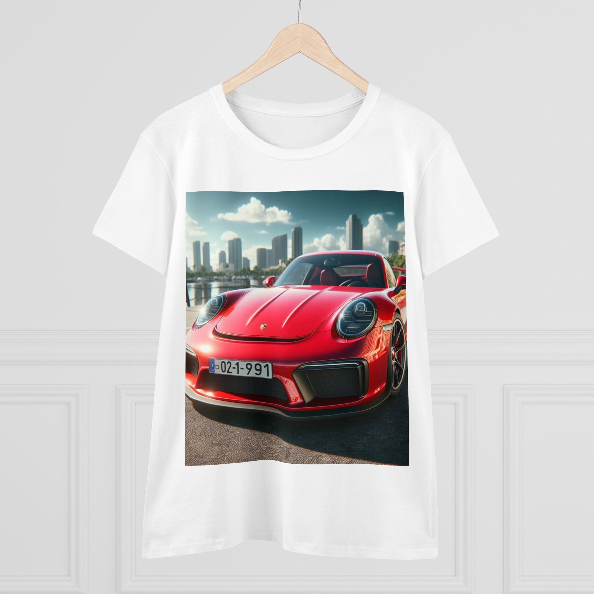 Red Porsche T-Shirt T-Shirt Printify
