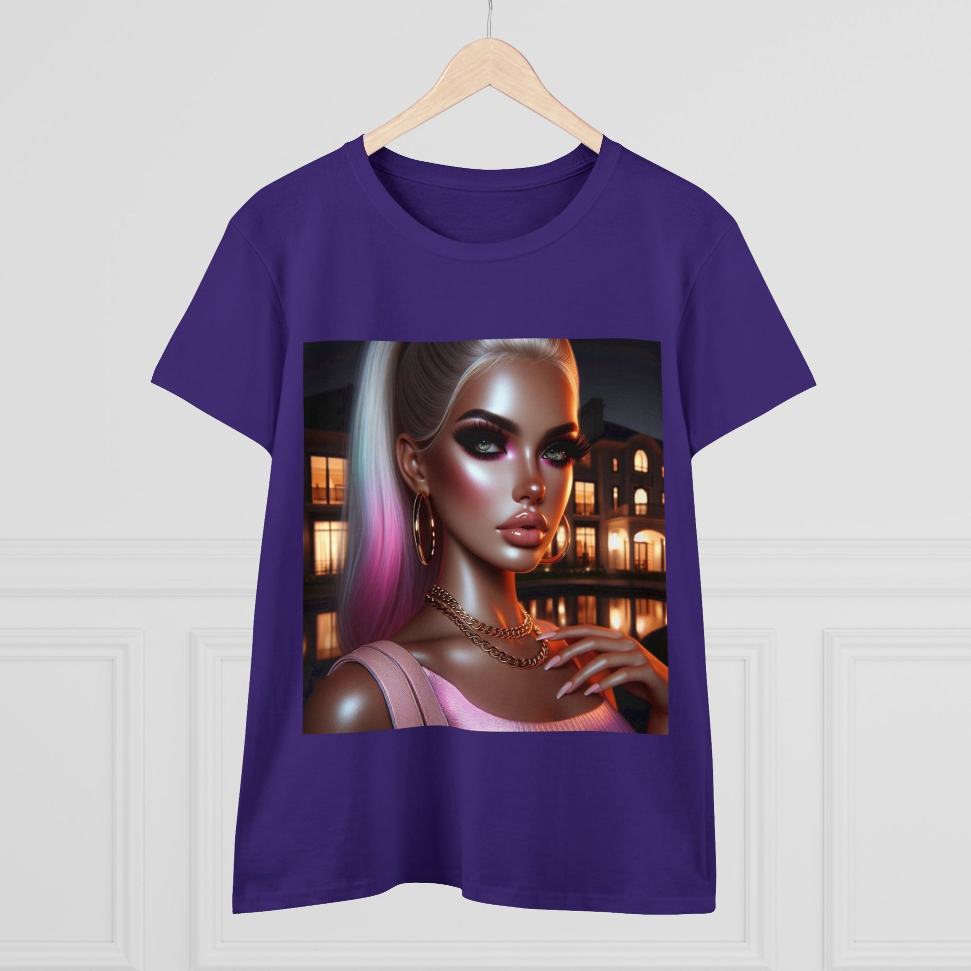 Pink at Night T-Shirt T-Shirt Printify