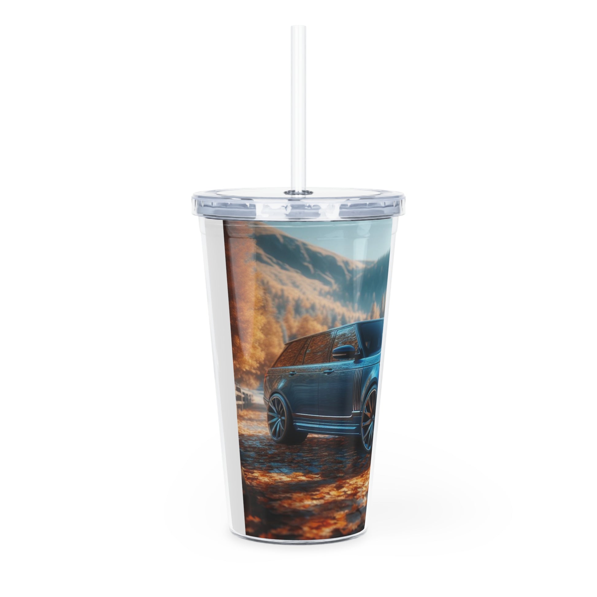 Blue Range Rover Tumbler with Straw Mug Printify