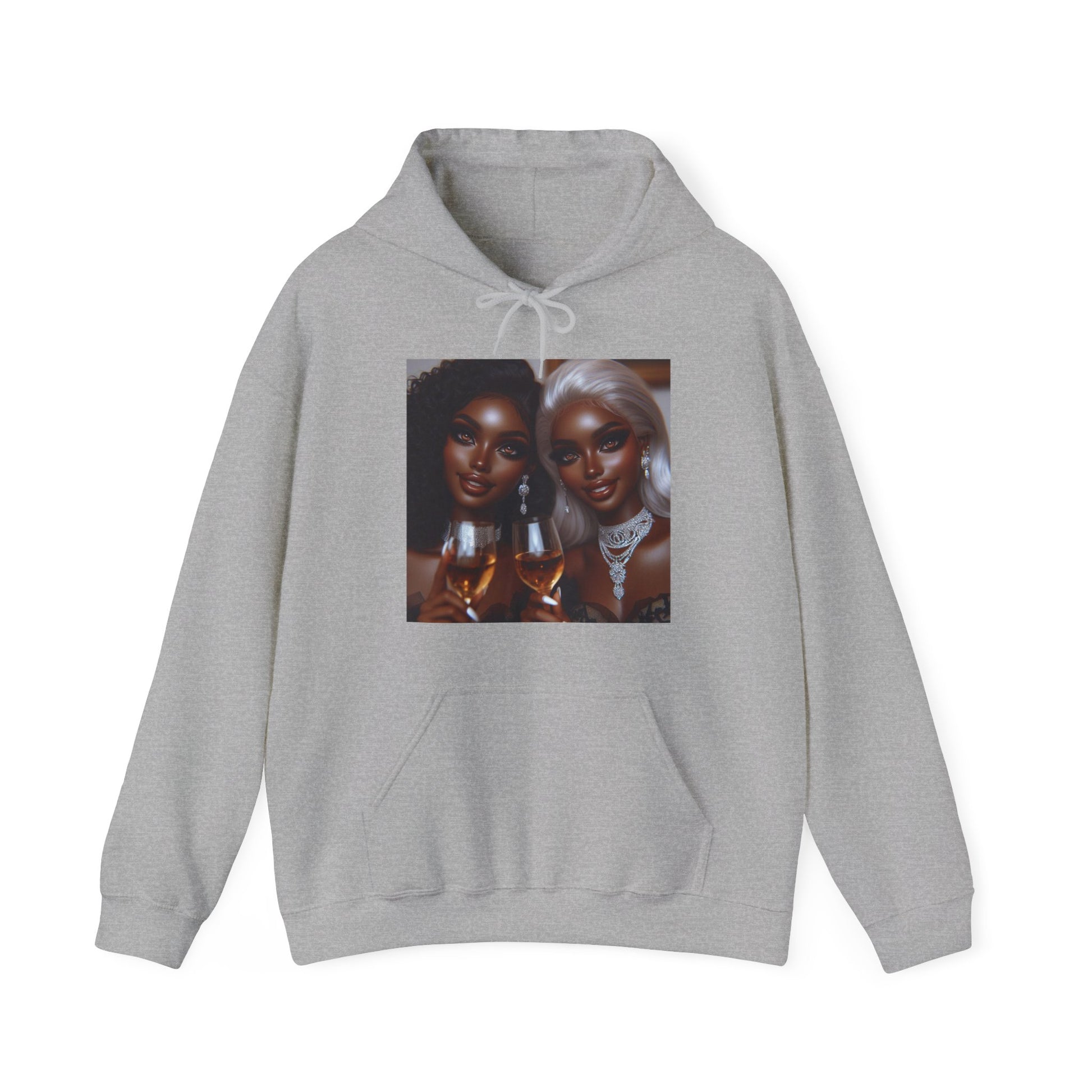 Cheers Hoodie Hoodie Printify Sport Grey S