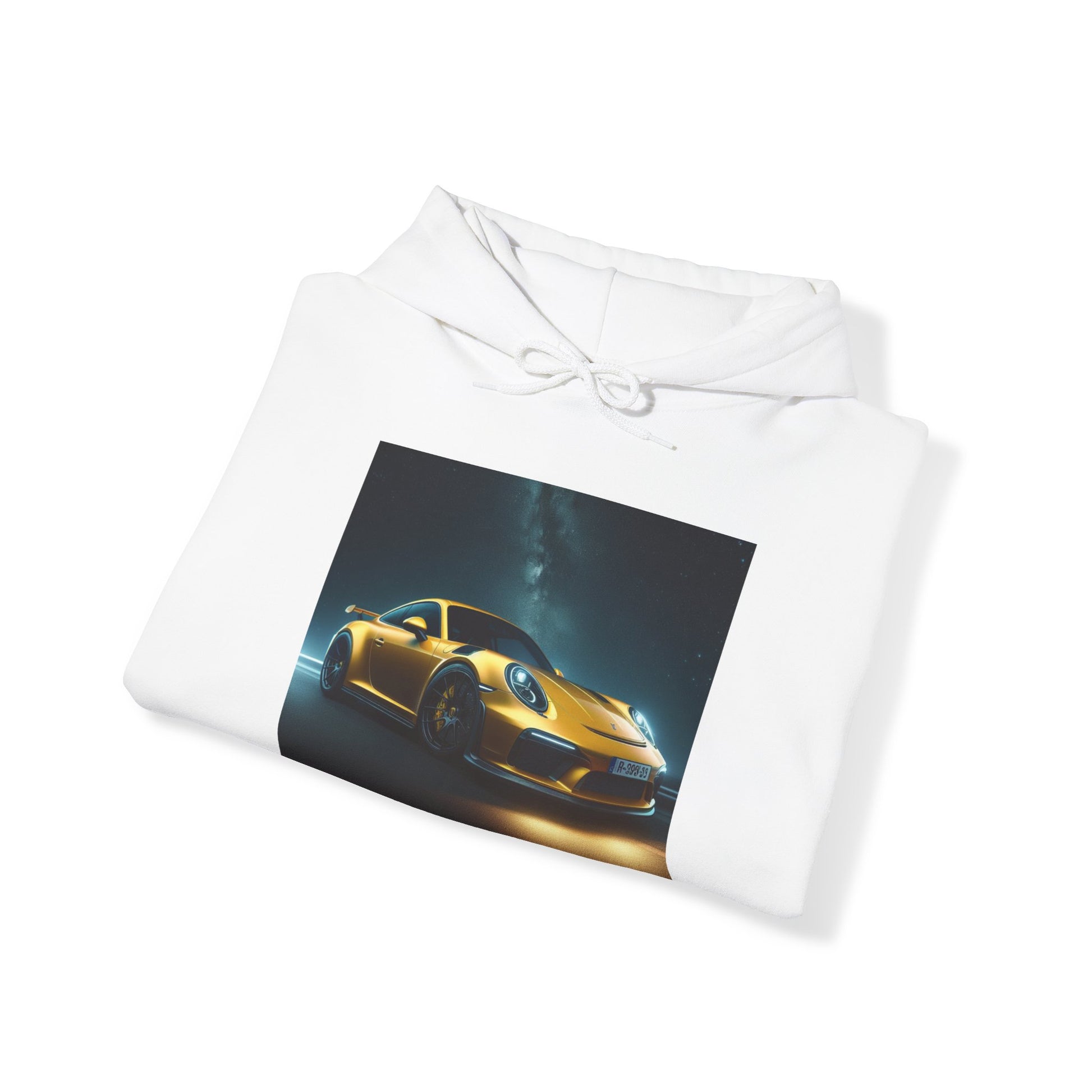 Yellow Porsche Hoodie Hoodie Printify