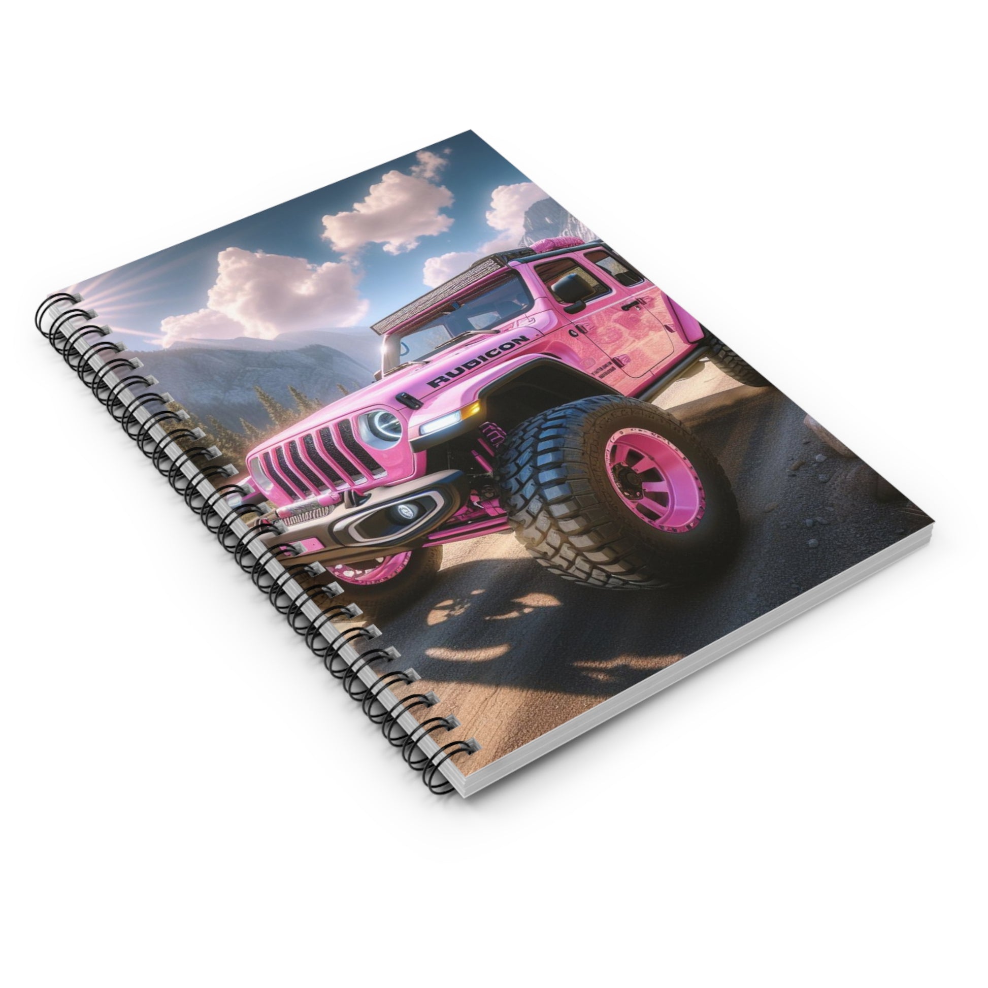 Pink Rubicon Spiral Notebook Paper products Printify
