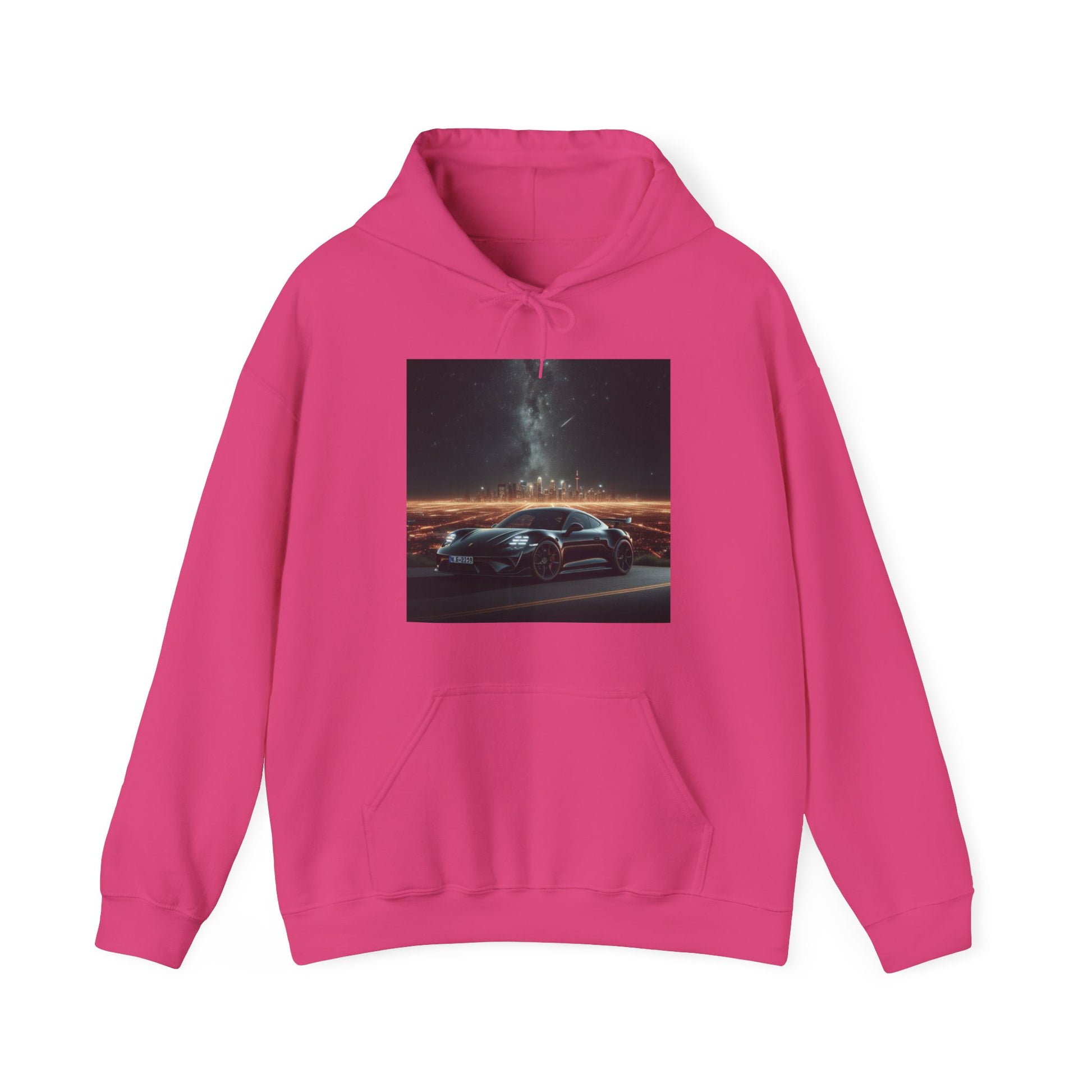 Black Porsche Hoodie Hoodie Printify Heliconia S