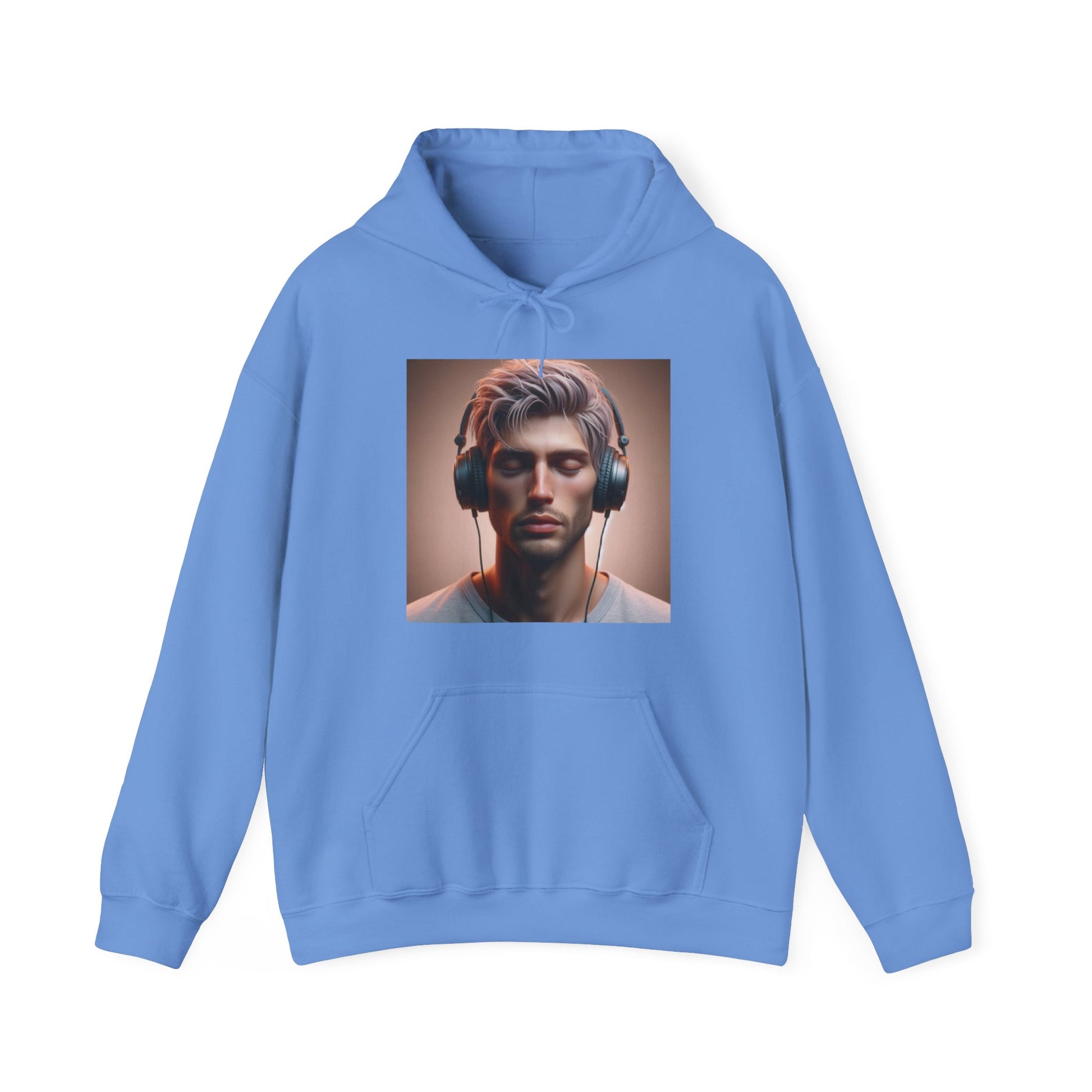 Music Vibes Hoodie Hoodie Printify Carolina Blue S