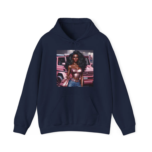 Pink Luxury Hoodie Hoodie Printify Navy S