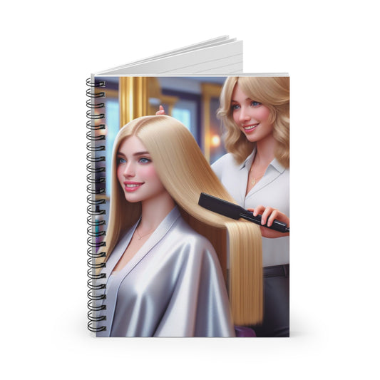 Hair Day Spiral Notebook Paper products Printify