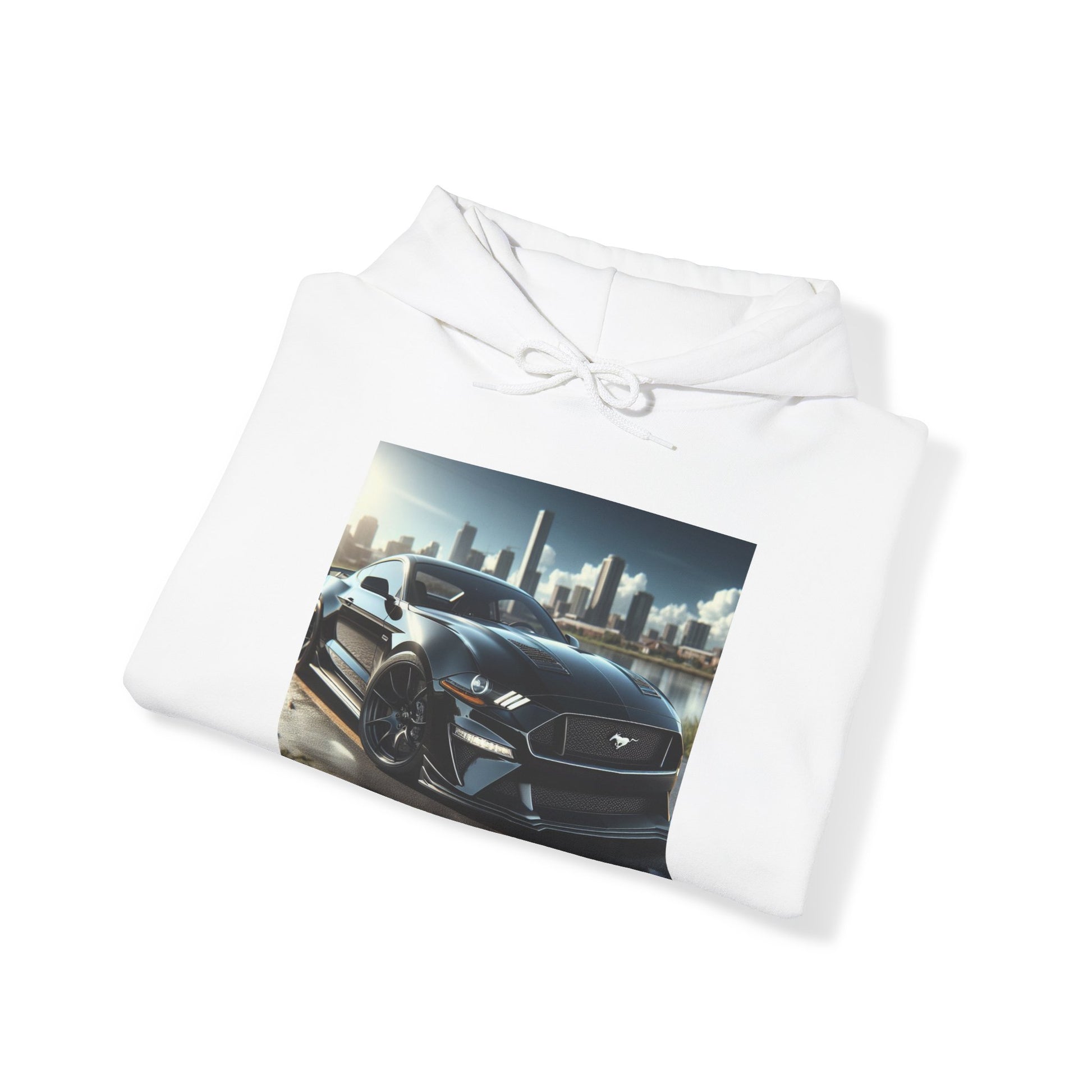 Black Mustang Hoodie Hoodie Printify