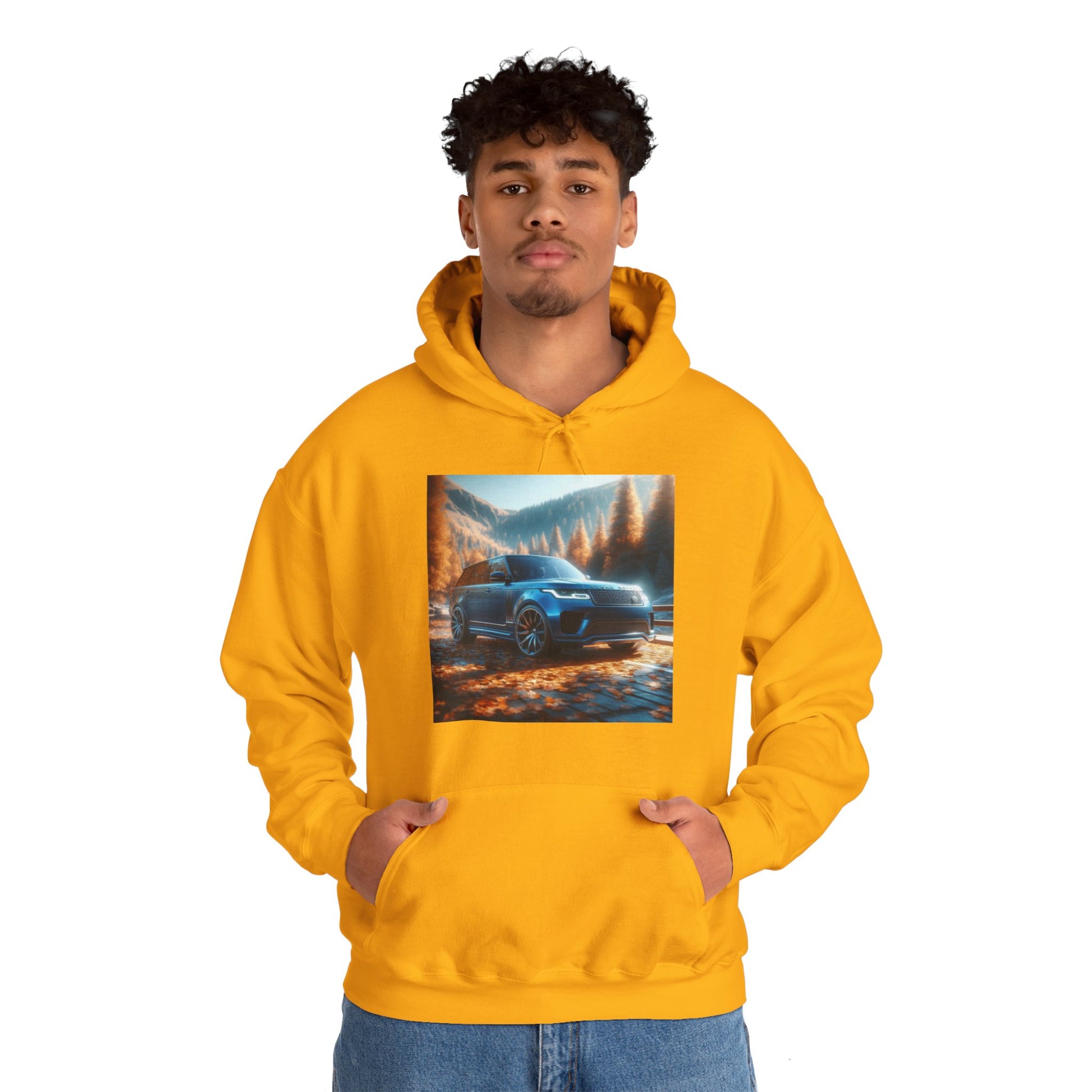 Blue Range Rover Hoodie Hoodie Printify