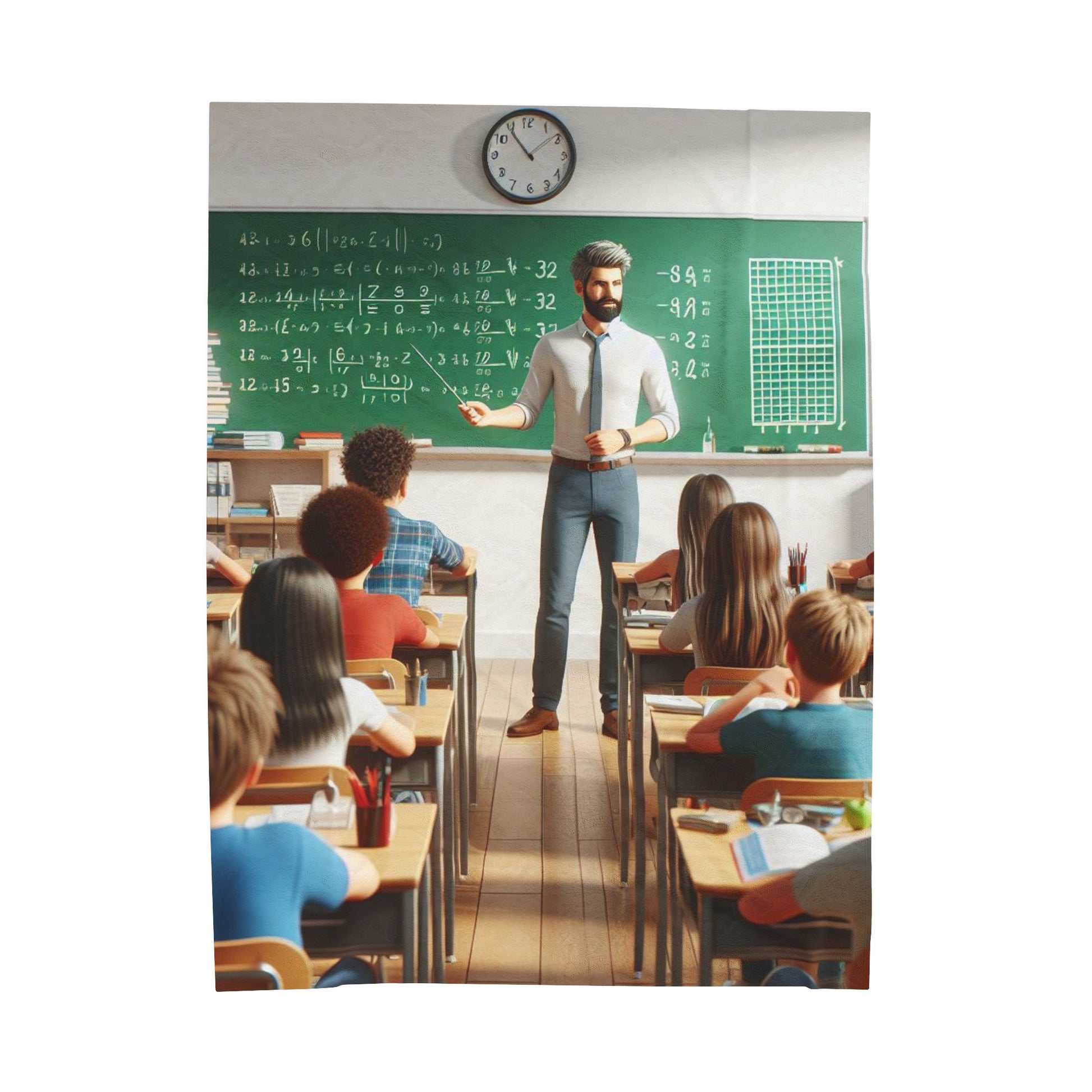 Class in Session Plush Blanket All Over Prints Printify 60" × 80"