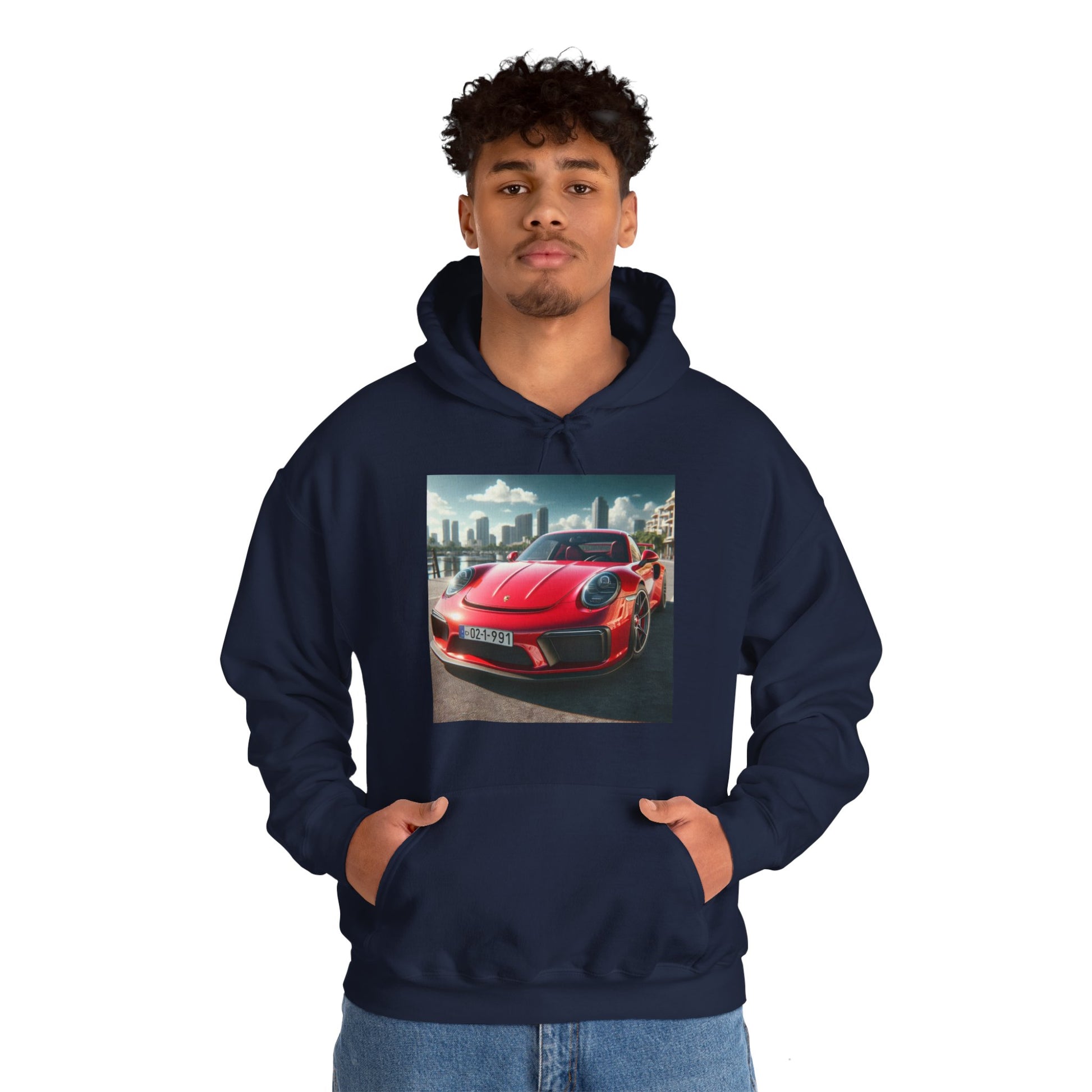 Red Porsche Hoodie Hoodie Printify