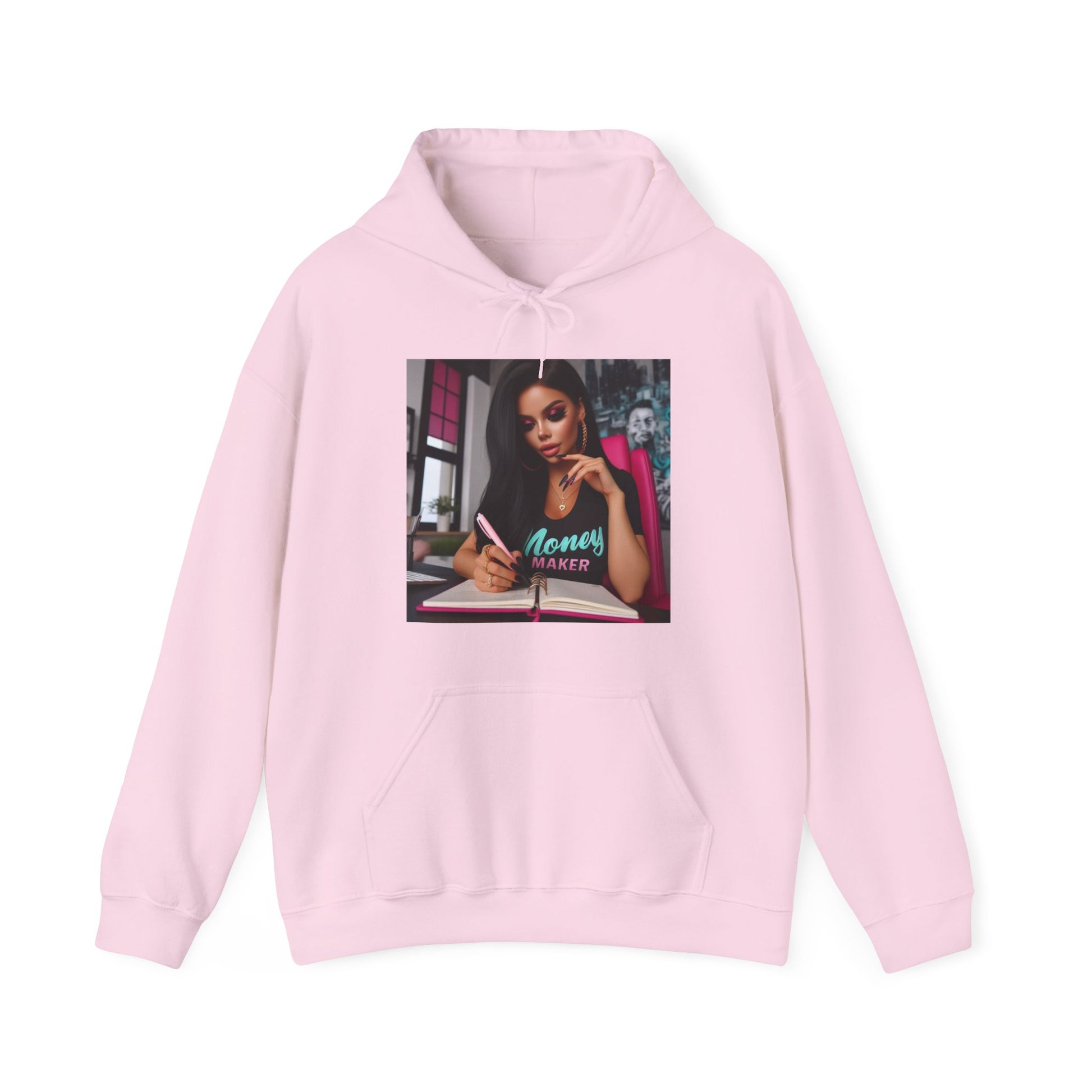 Money Maker Hoodie Hoodie Printify Light Pink S