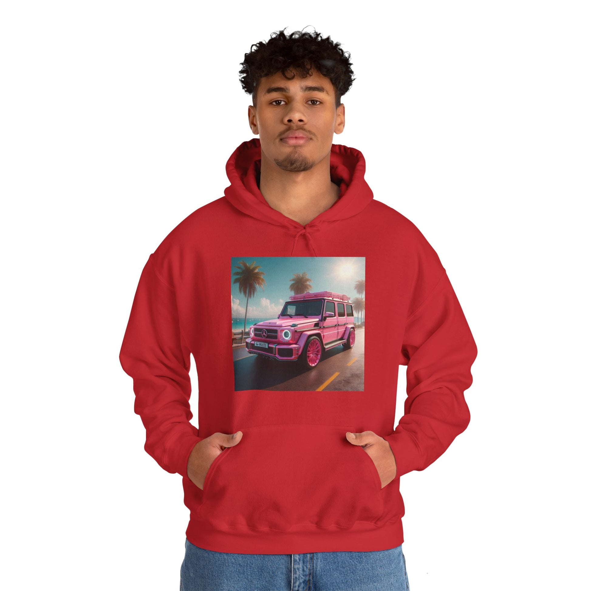 Pink G-Wagon Hoodie Hoodie Printify
