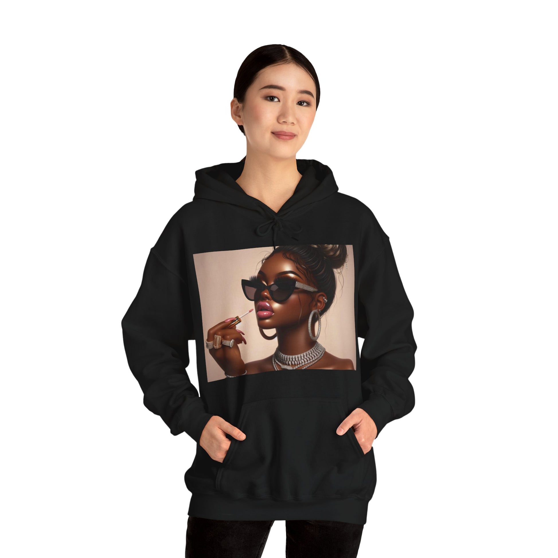 My Lip Gloss is Poppin Hoodie Hoodie Printify