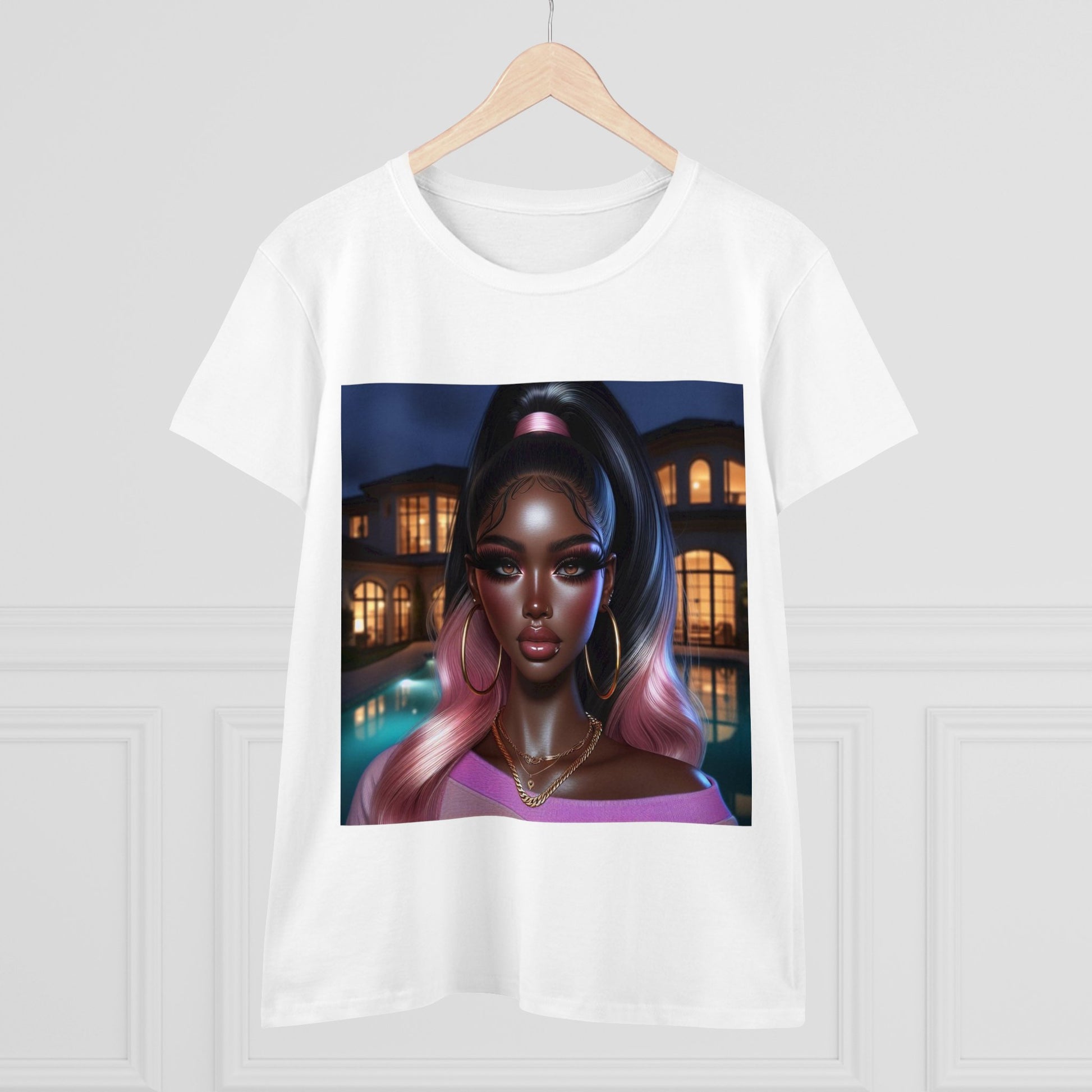 Pink at Night T-Shirt T-Shirt Printify