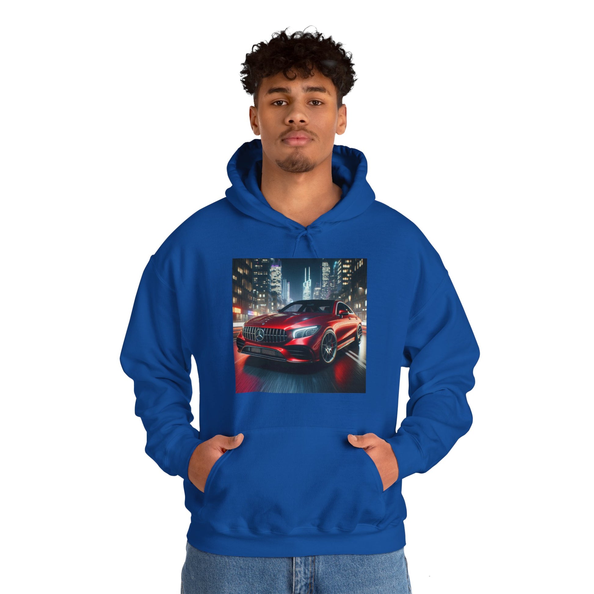 Red Mercedes Hoodie Hoodie Printify