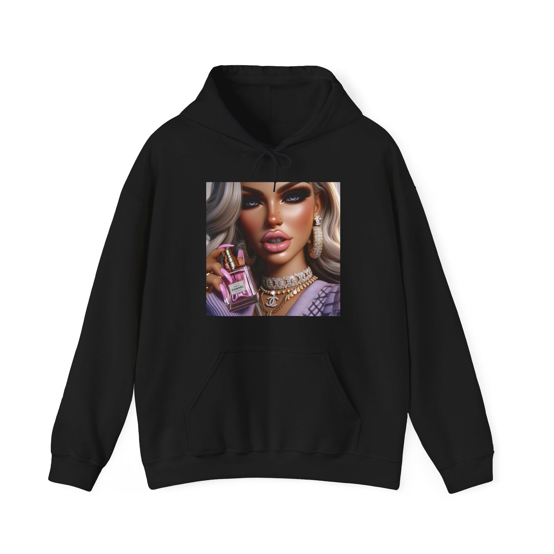 Chanel Please Hoodie Hoodie Printify Black S