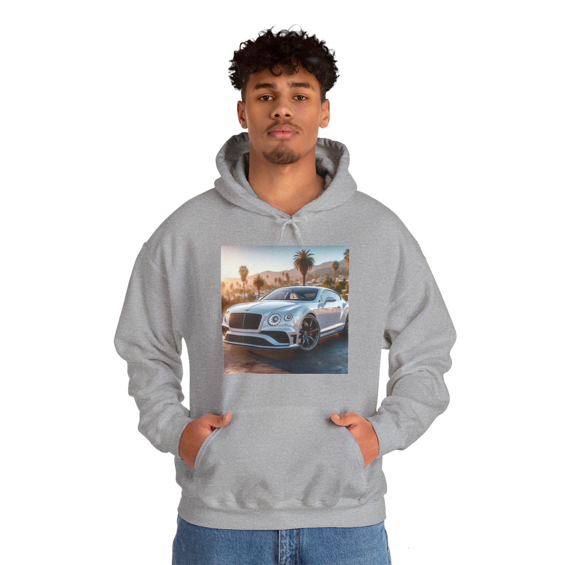 Silver Bentley Hoodie Hoodie Printify