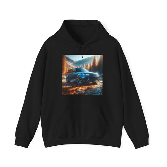 Blue Range Rover Hoodie Hoodie Printify Black S