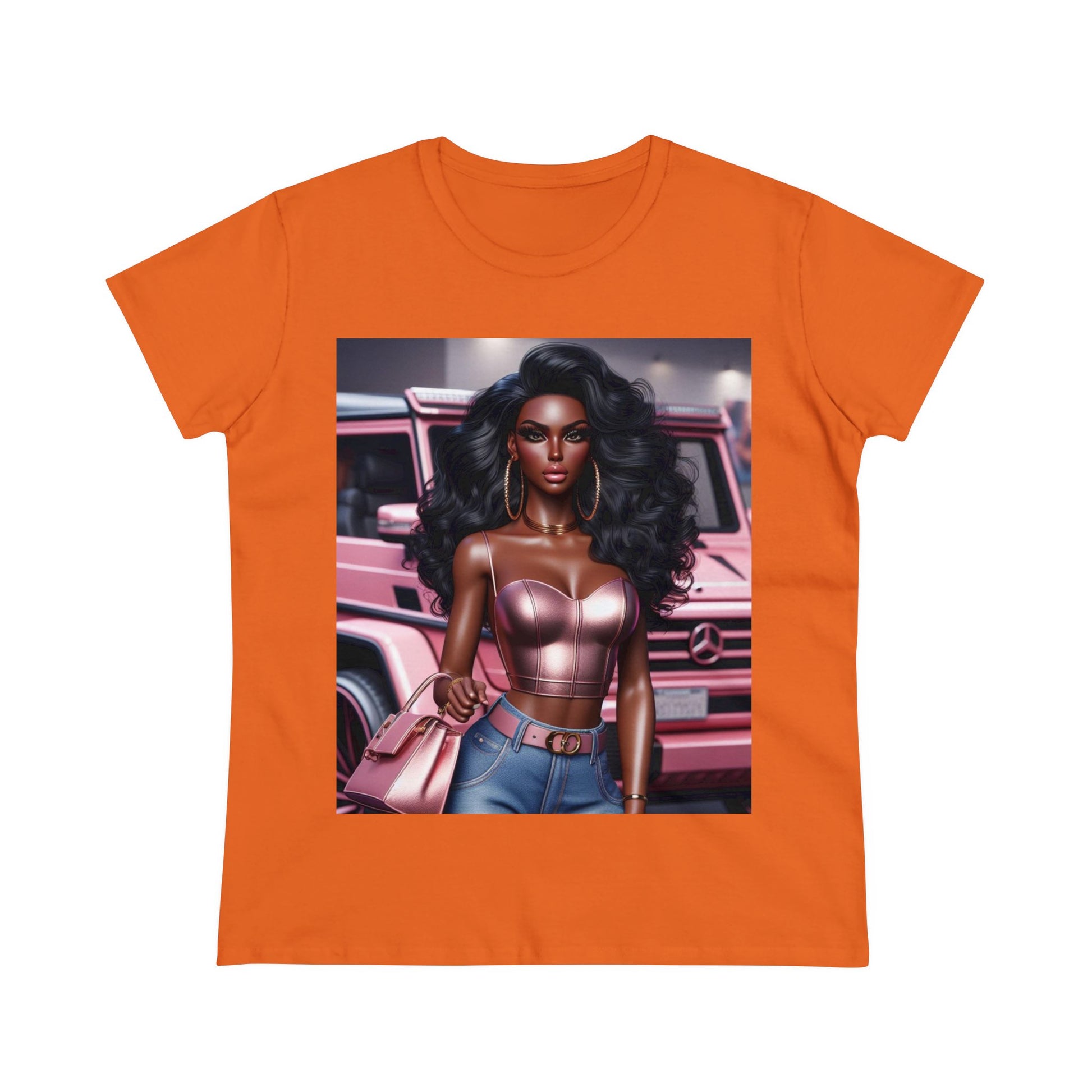 Pink Luxury T-Shirt T-Shirt Printify Orange S