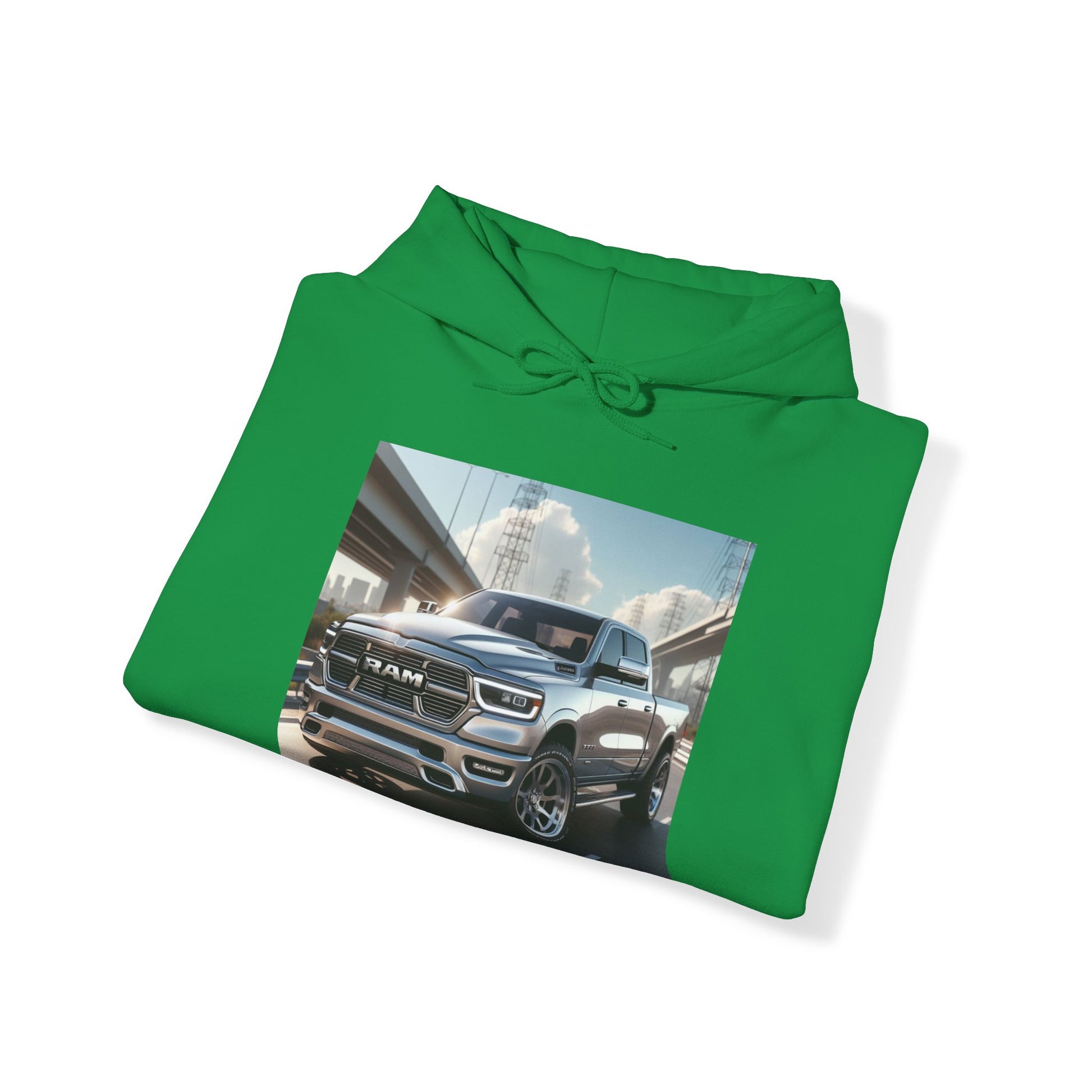 Silver Dodge Ram Hoodie Hoodie Printify