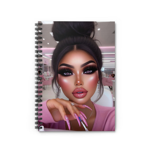 Nail Day Spiral Notebook Paper products Printify One Size