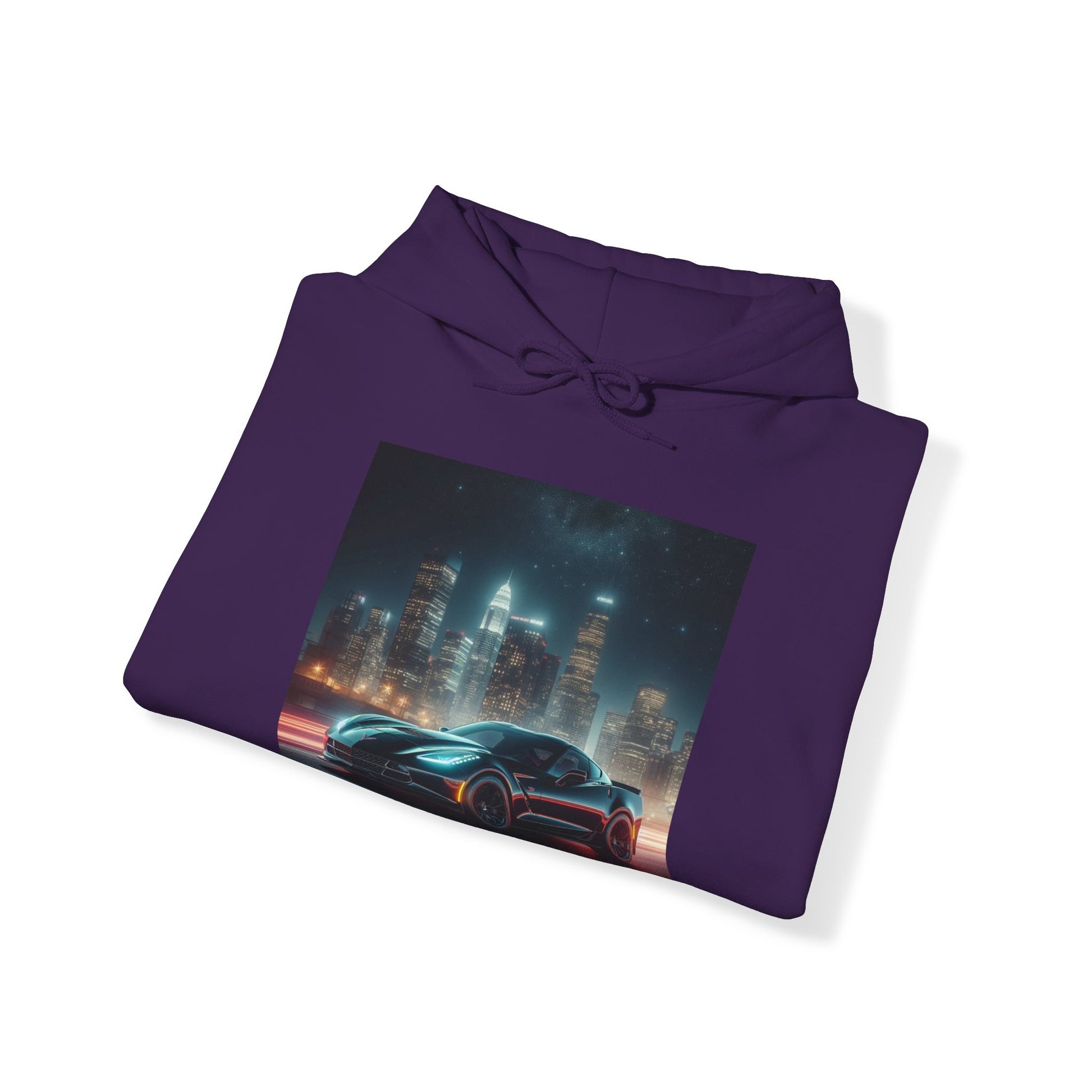 Black Corvette Hoodie Hoodie Printify