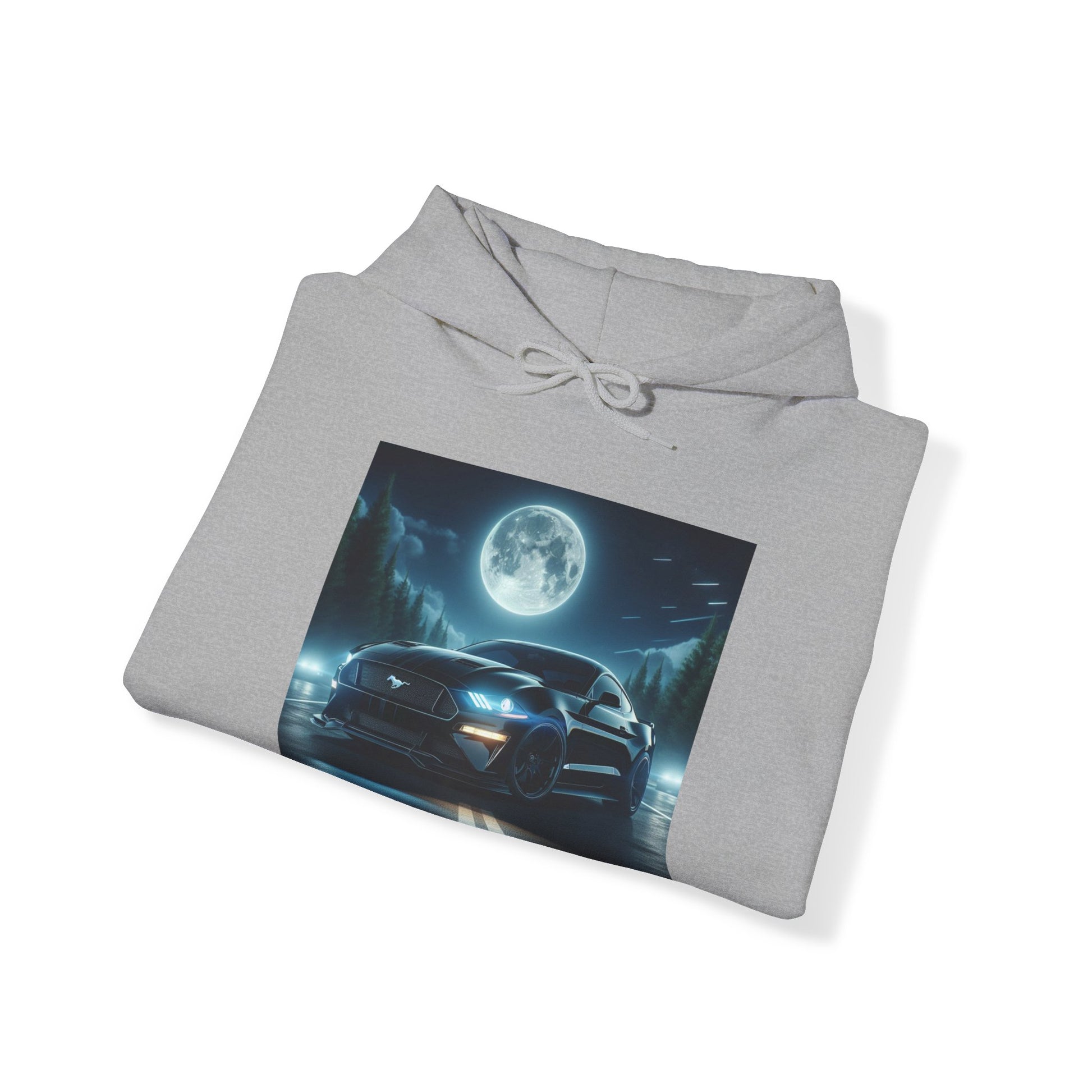 Black Mustang Hoodie Hoodie Printify