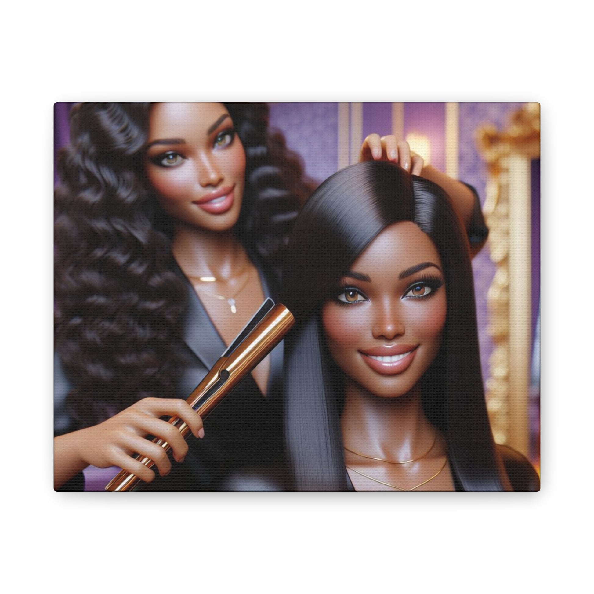 Hair Day Canvas Canvas Printify