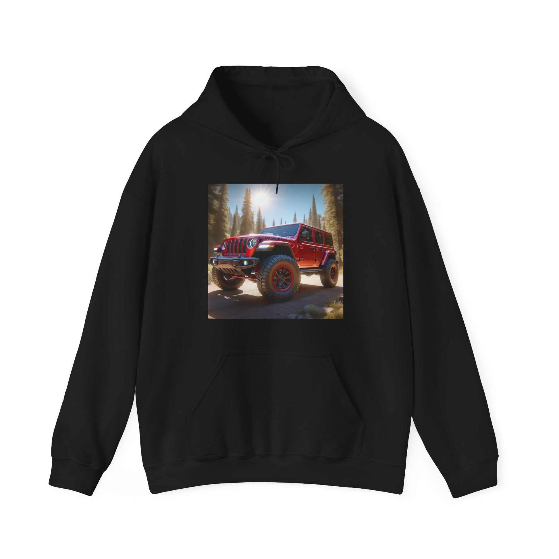 Red Rubicon Hoodie Hoodie Printify Black S