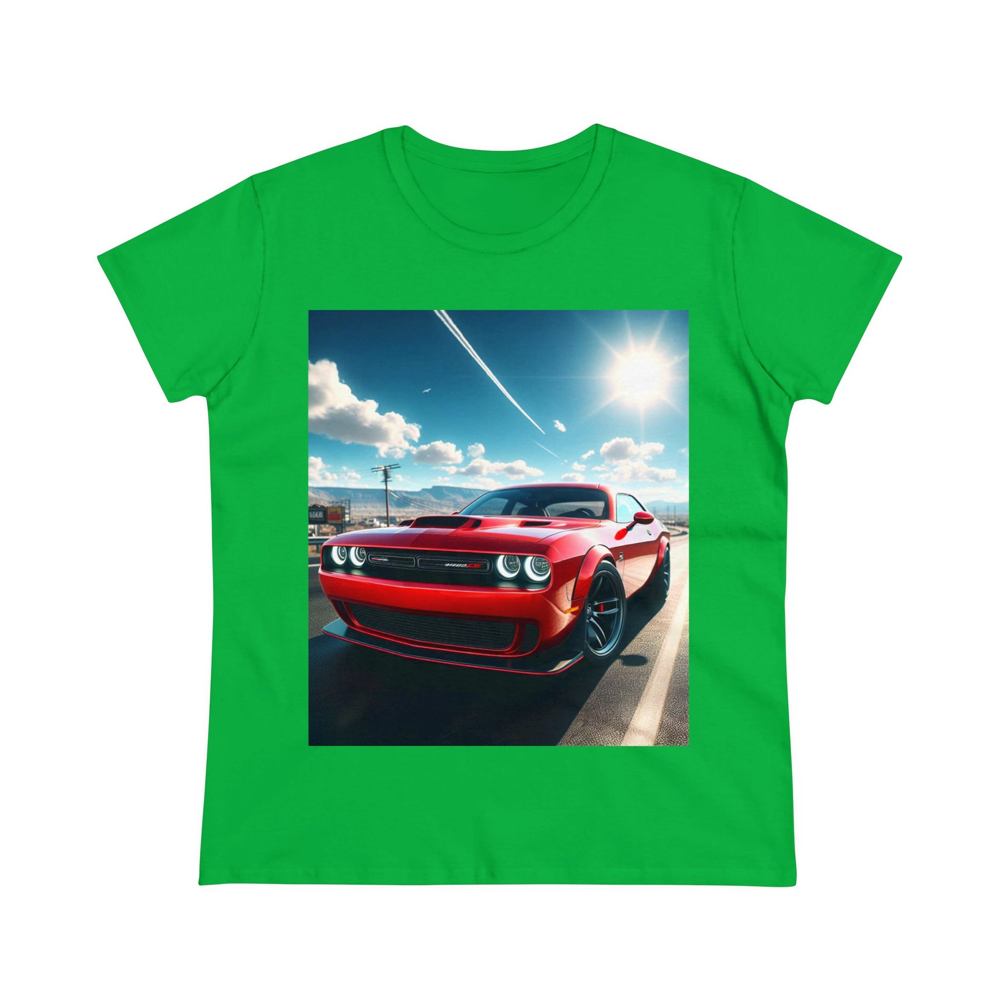 Red Challenger T-Shirt T-Shirt Printify Irish Green S