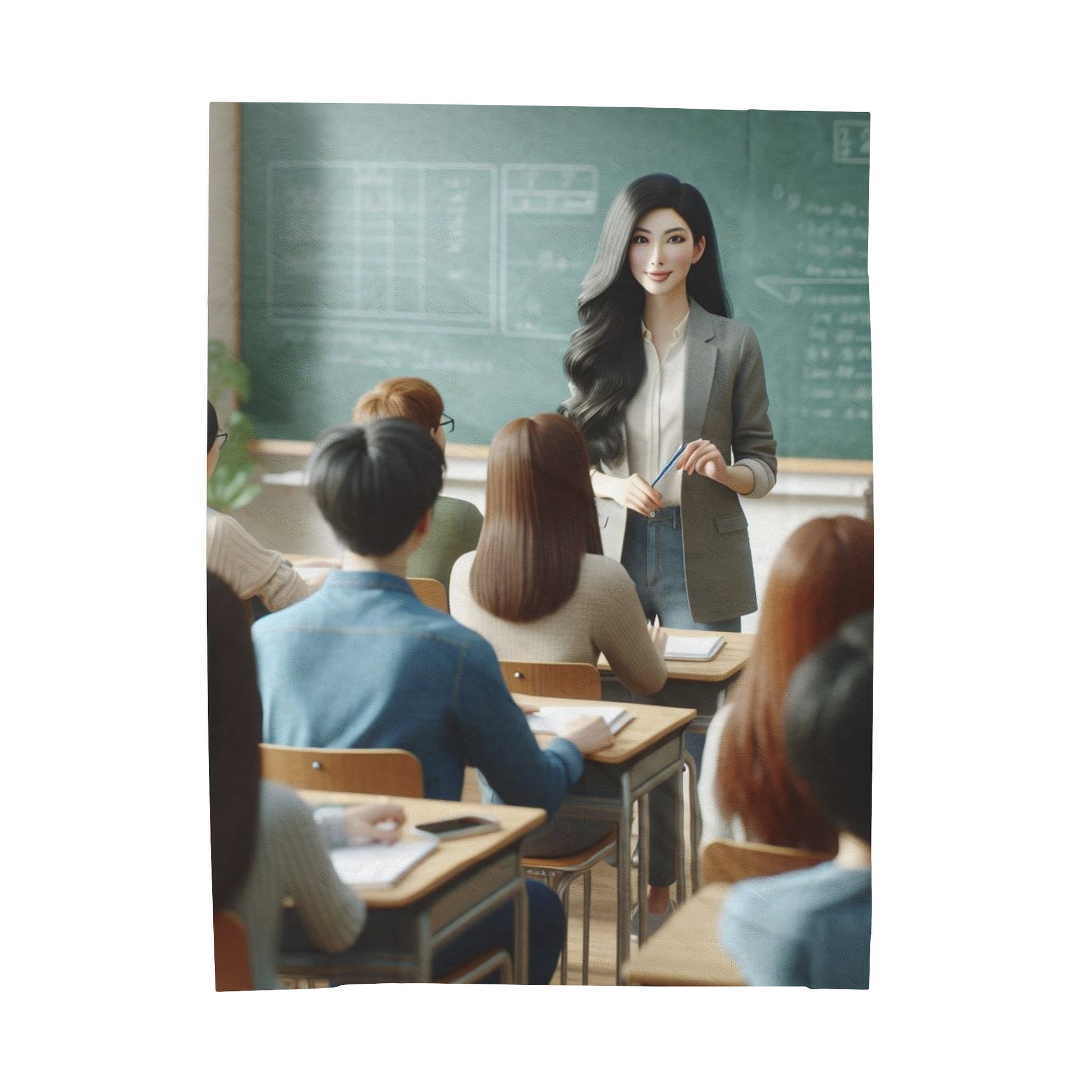 Class in Session Plush Blanket All Over Prints Printify 60" × 80"