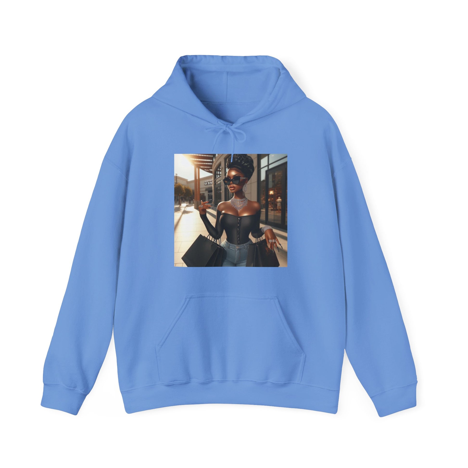 Let's Shop Hoodie Hoodie Printify Carolina Blue S