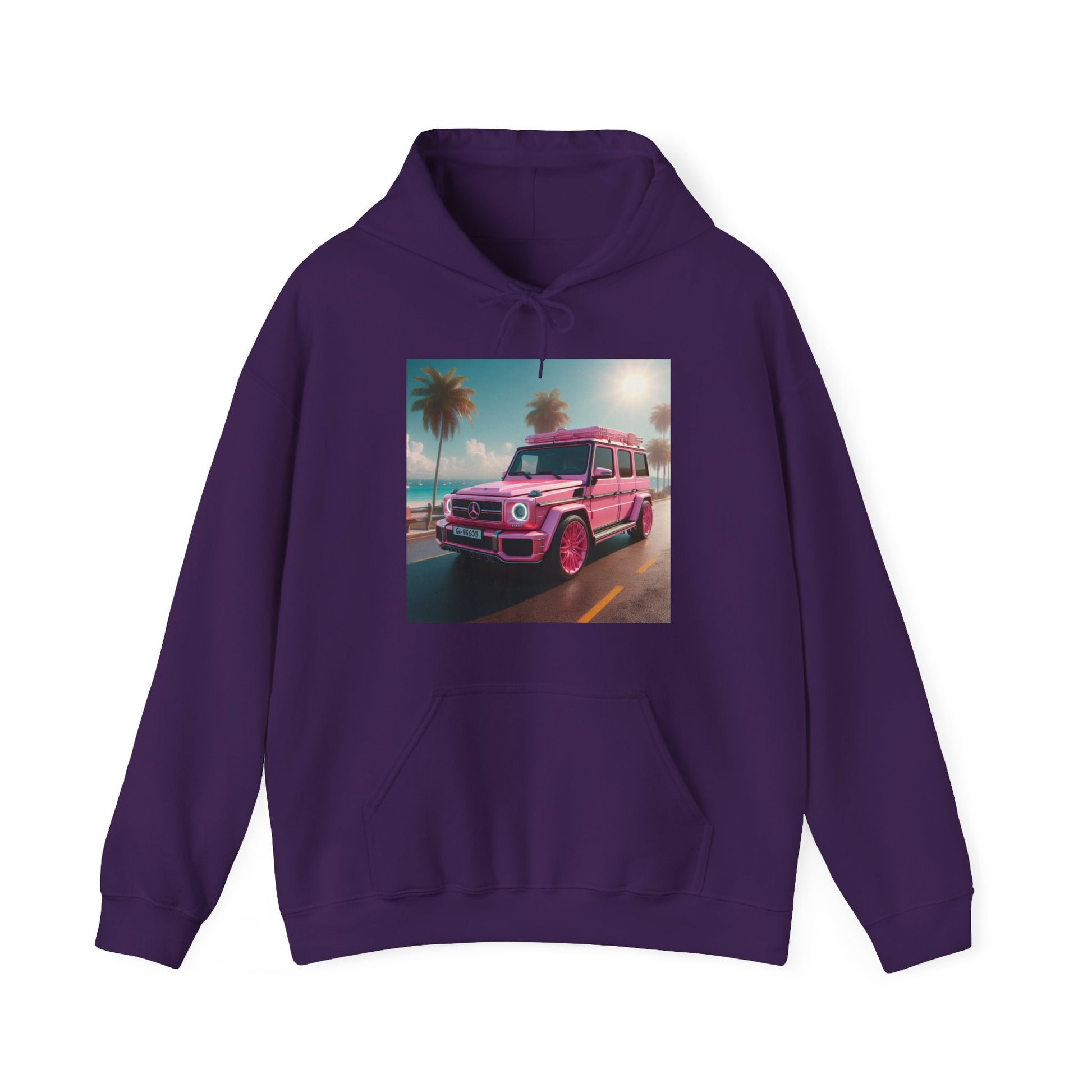 Pink G-Wagon Hoodie Hoodie Printify Purple S