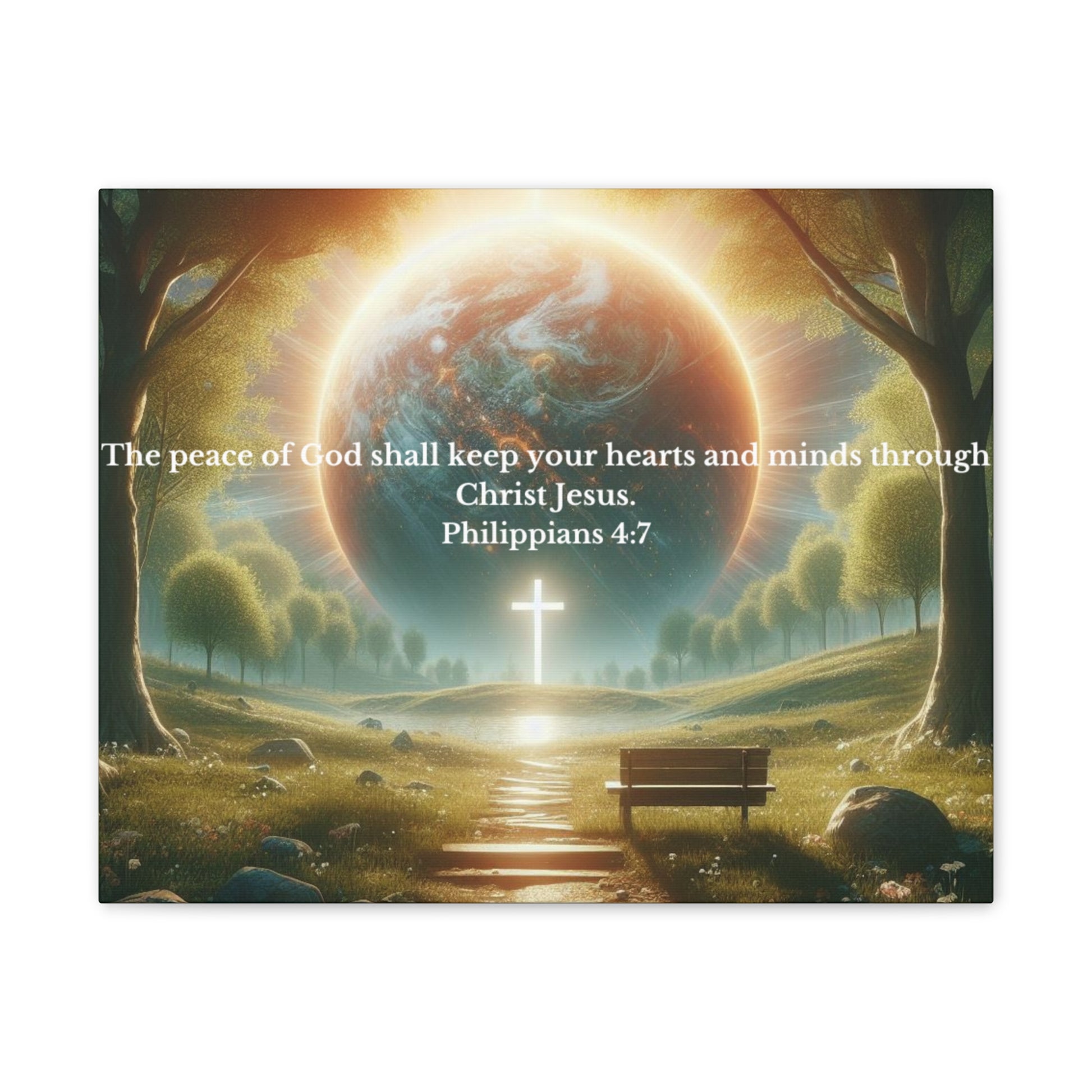 Philippians 4:7 Canvas Canvas Printify
