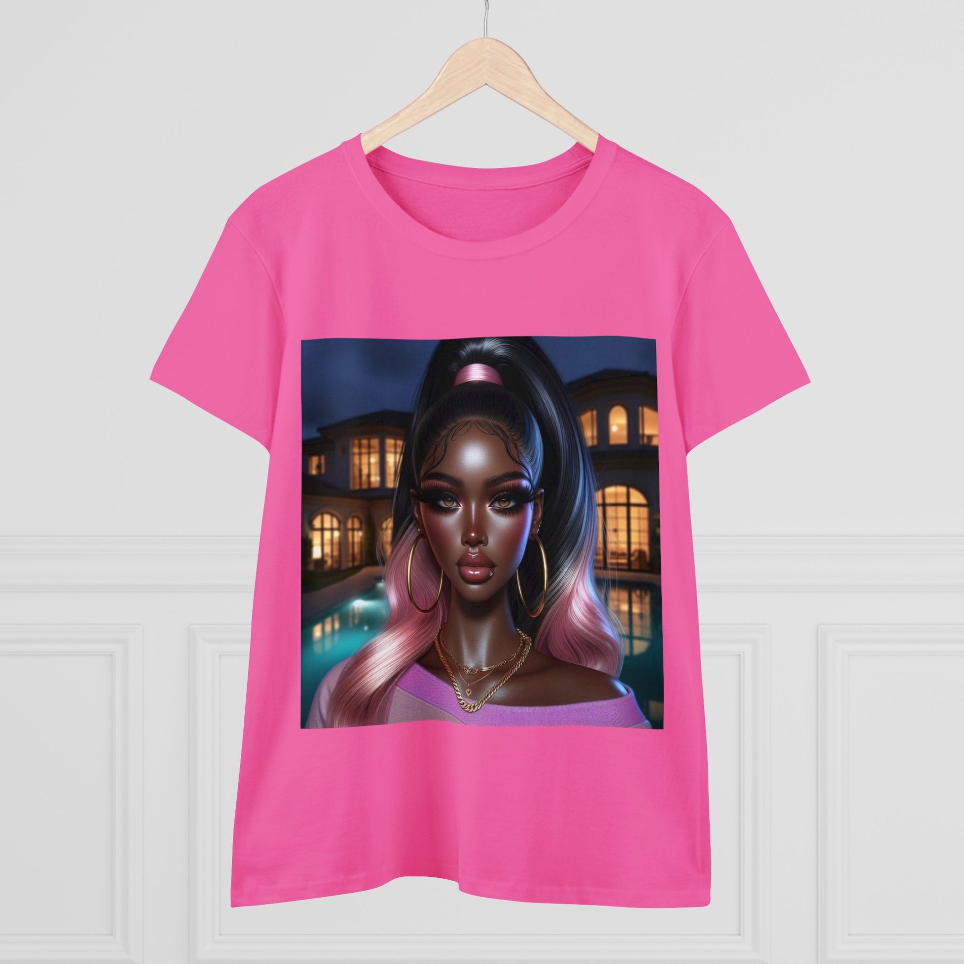 Pink at Night T-Shirt T-Shirt Printify