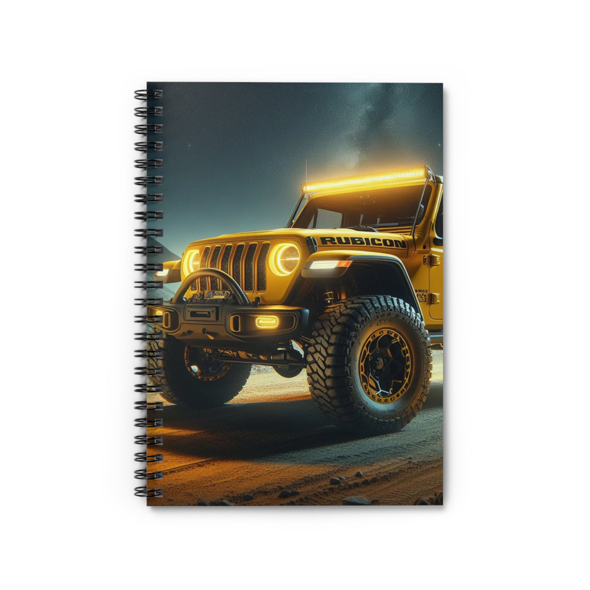 Yellow Rubicon Spiral Notebook Paper products Printify One Size