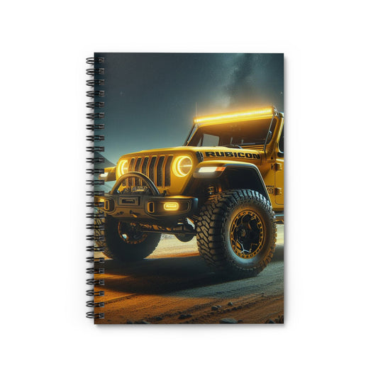 Yellow Rubicon Spiral Notebook Paper products Printify One Size