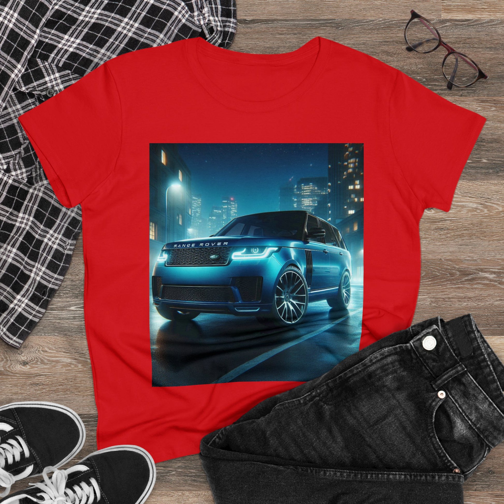 Blue Range Rover T-Shirt T-Shirt Printify
