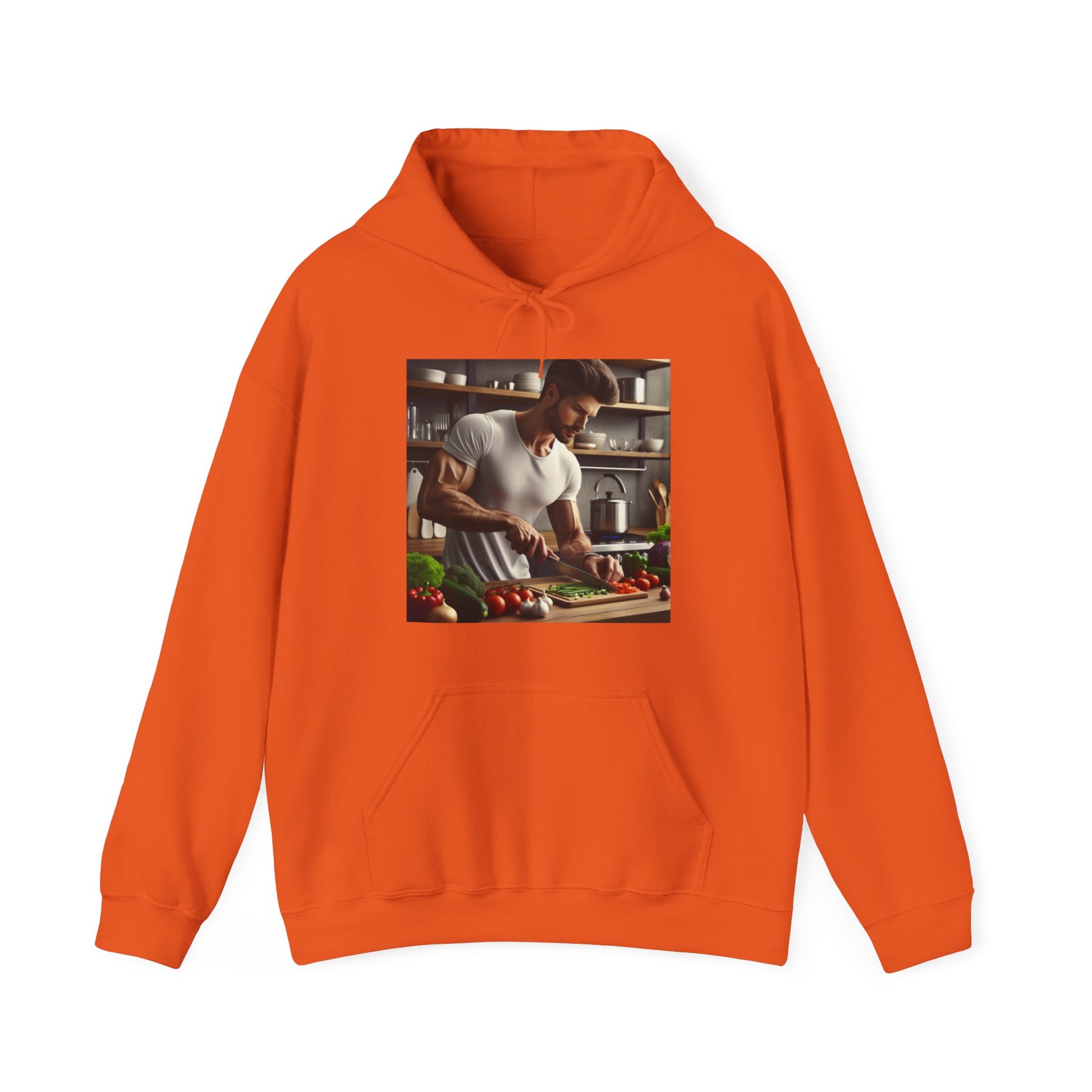 Dinner Time Hoodie Hoodie Printify Orange S
