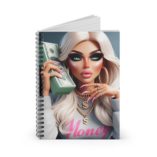 Money Spiral Notebook Paper products Printify