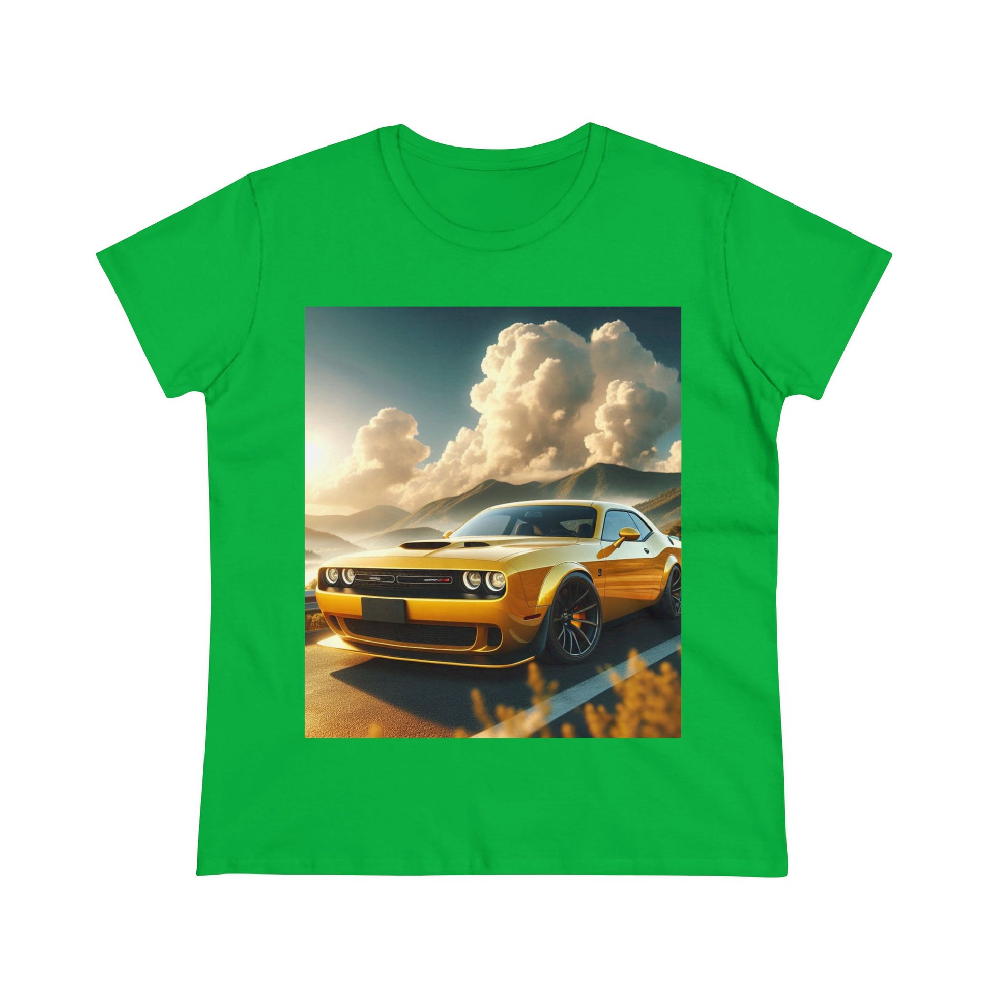 Yellow Challenger T-Shirt T-Shirt Printify Irish Green S