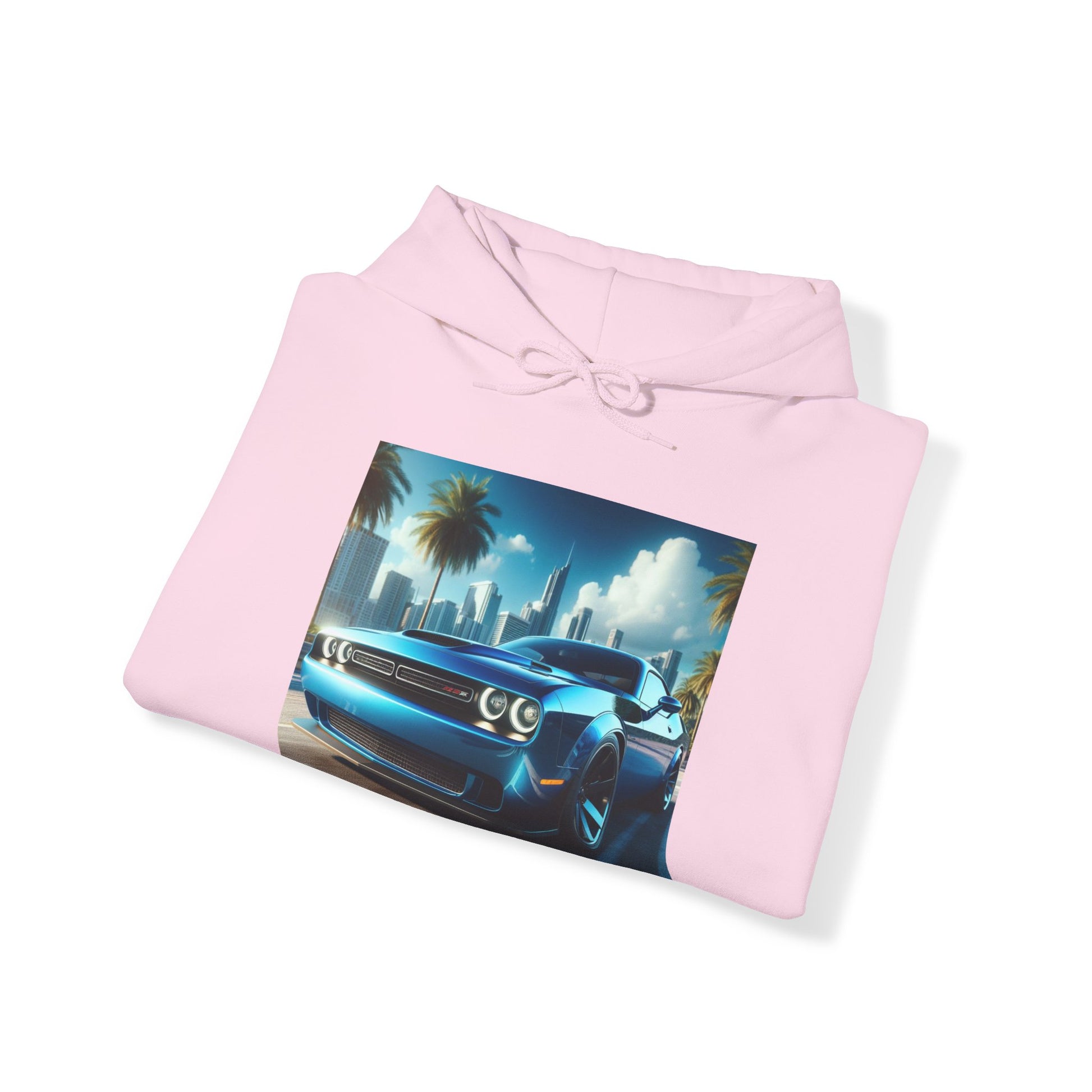 Blue Challenger Hoodie Hoodie Printify