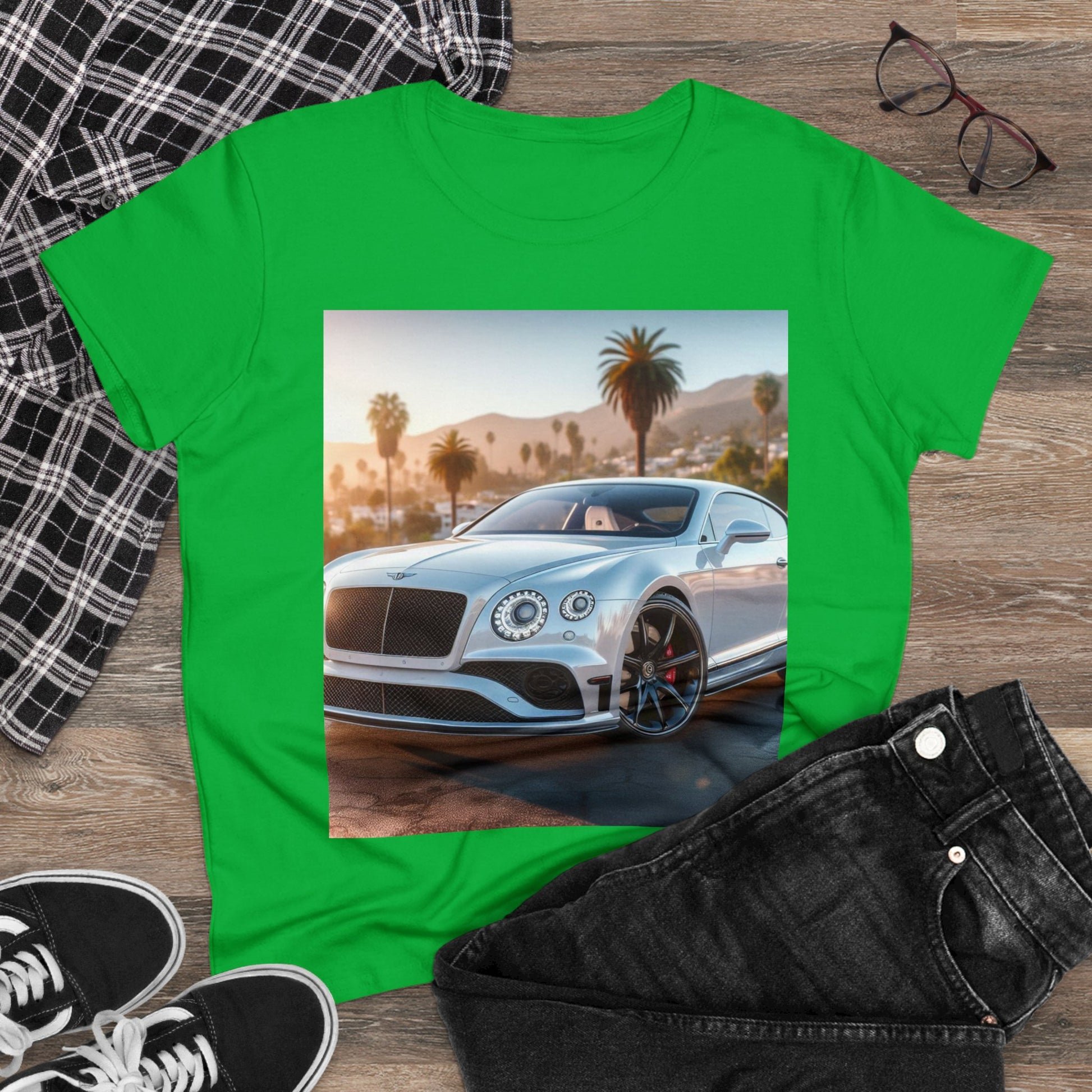 Silver Bentley T-Shirt T-Shirt Printify