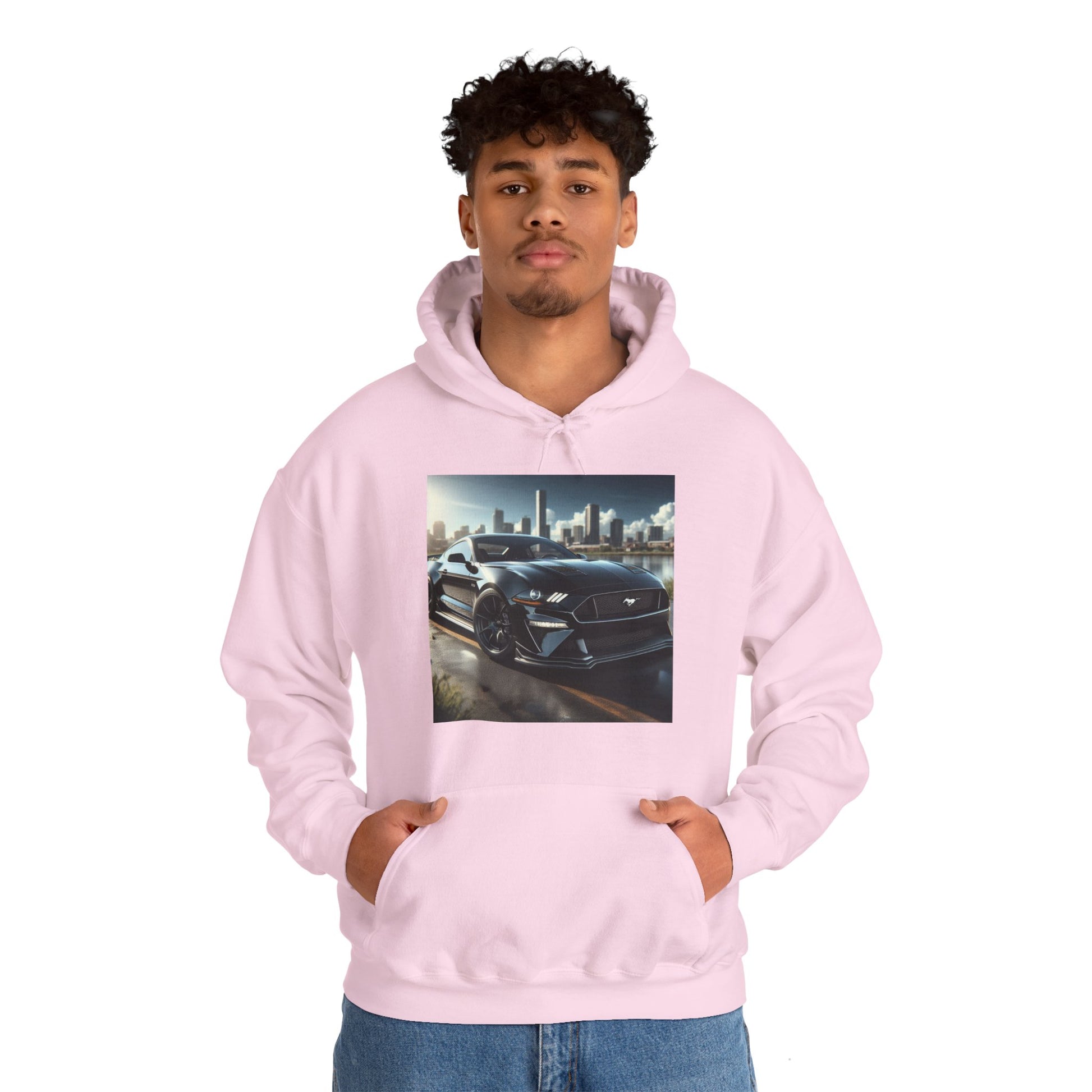 Black Mustang Hoodie Hoodie Printify